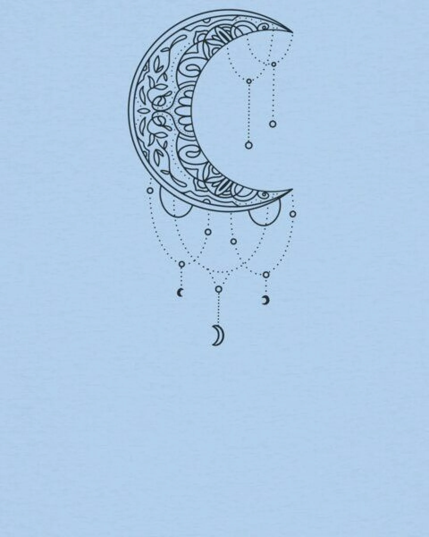 watapparel T-Shirt Frauen Mandala Moon – Ansicht 3
