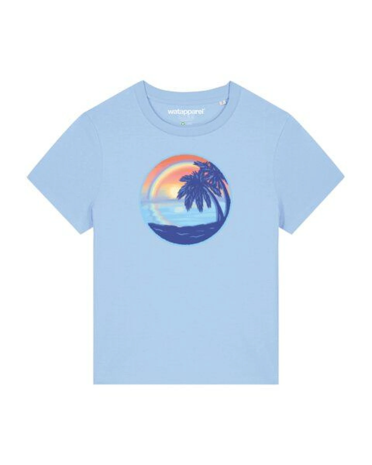watapparel T-Shirt Frauen Sunset Rainbow – Ansicht 2