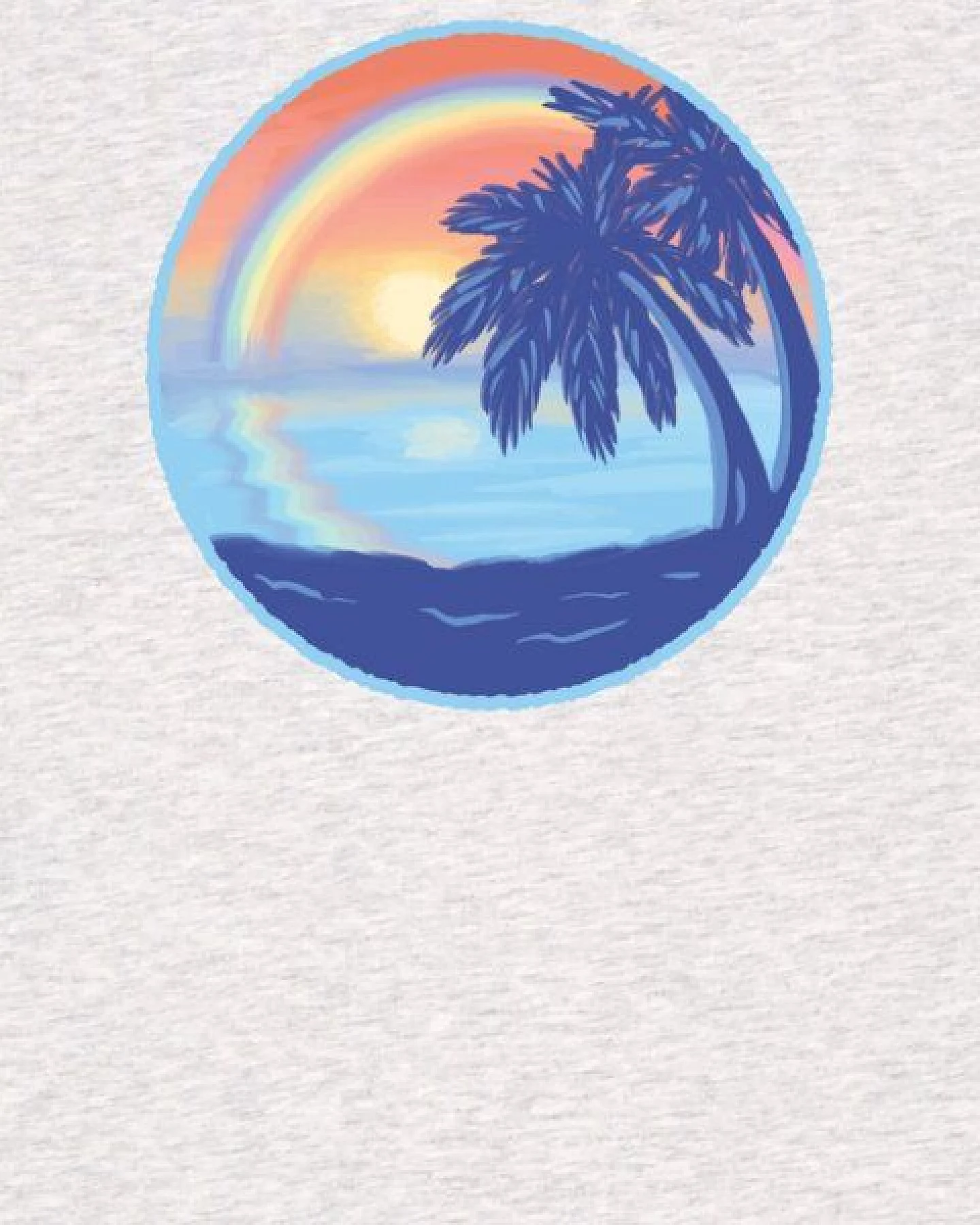 watapparel T-Shirt Frauen Sunset Rainbow – Ansicht 3