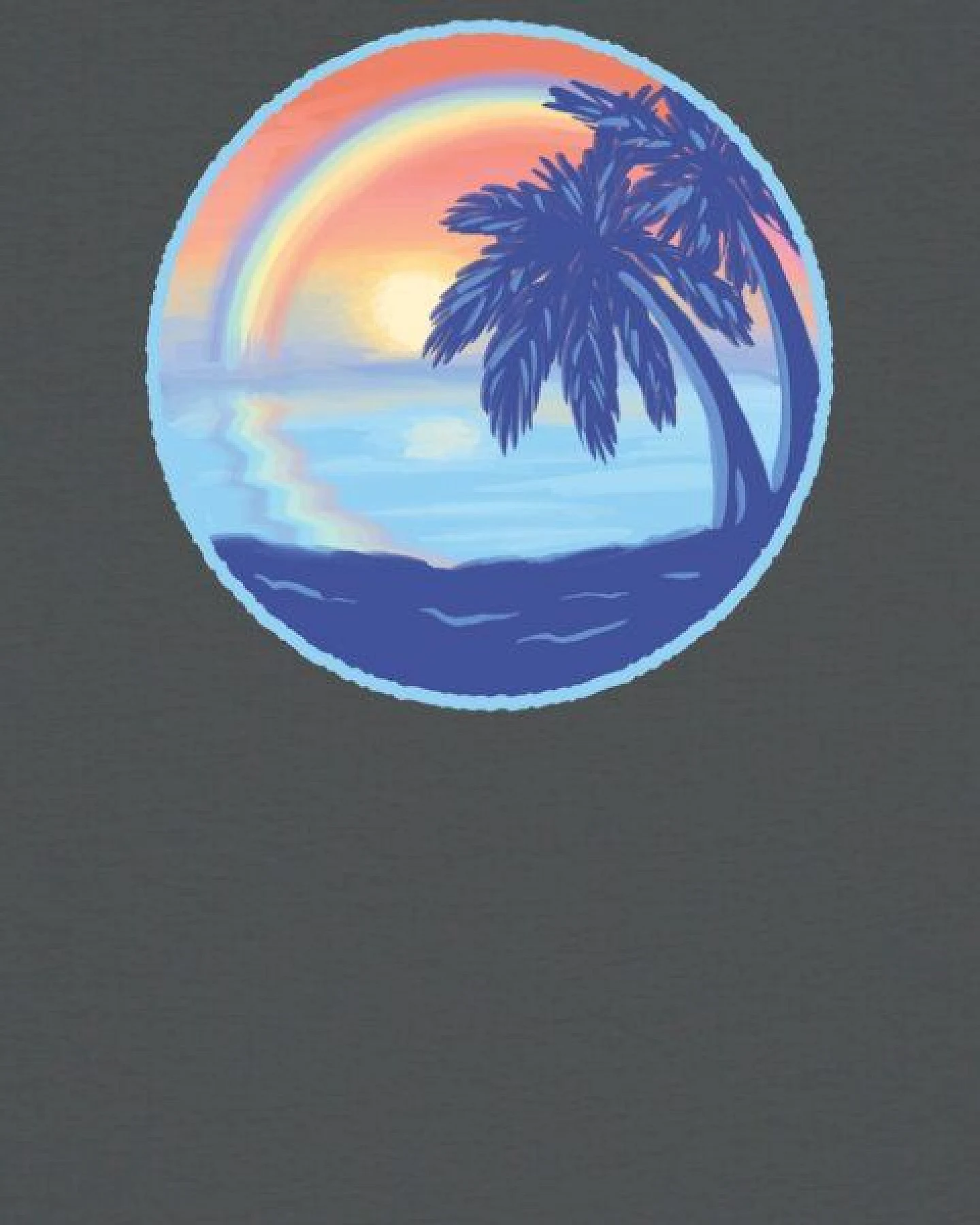 watapparel T-Shirt Frauen Sunset Rainbow – Ansicht 3