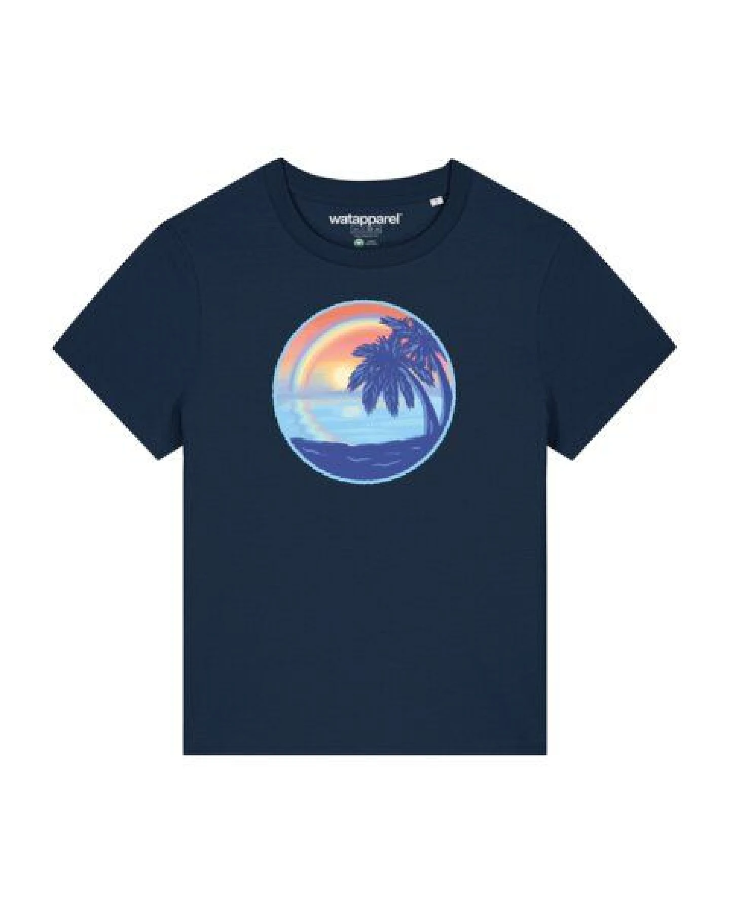 watapparel T-Shirt Frauen Sunset Rainbow – Ansicht 2