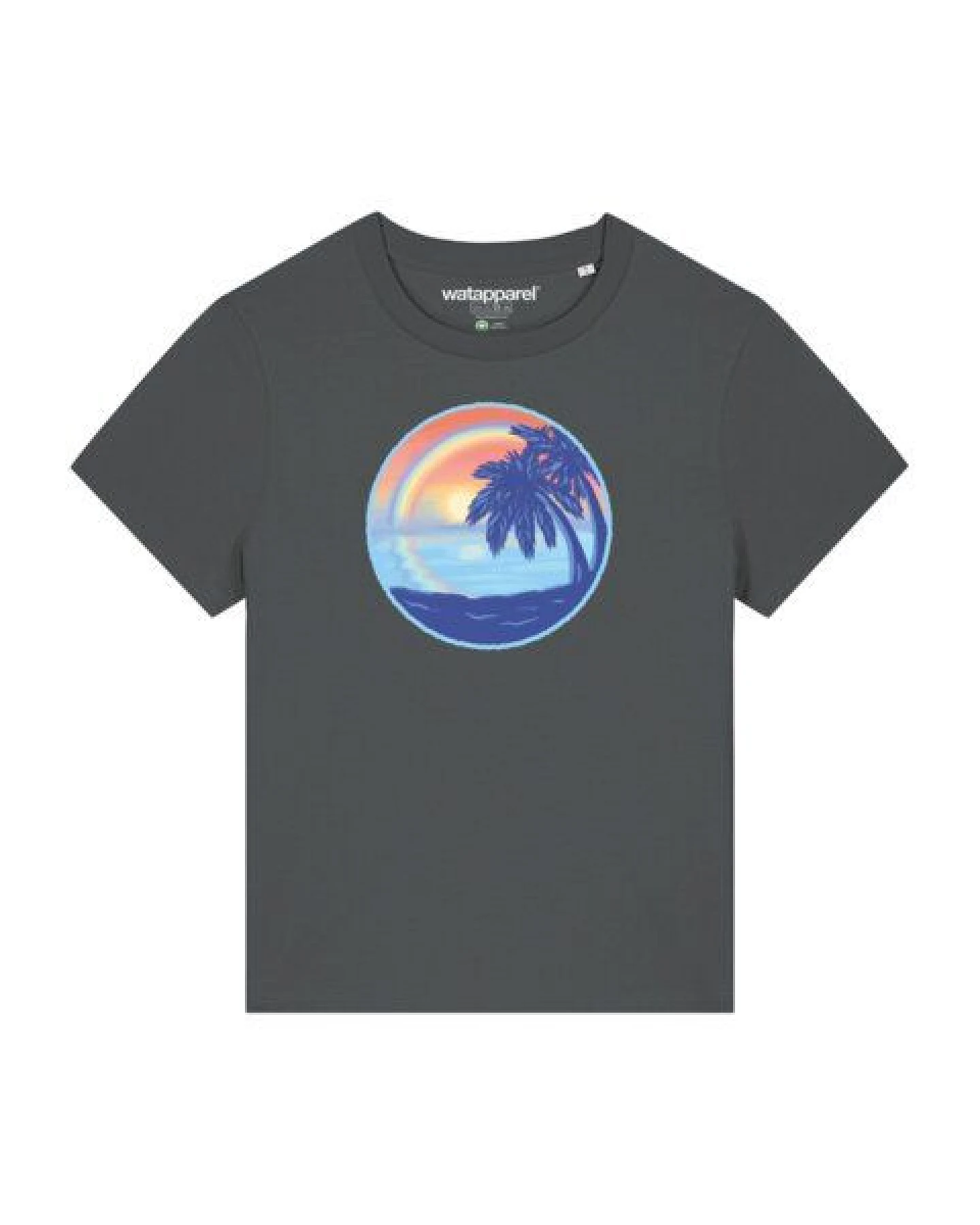 watapparel T-Shirt Frauen Sunset Rainbow – Ansicht 2