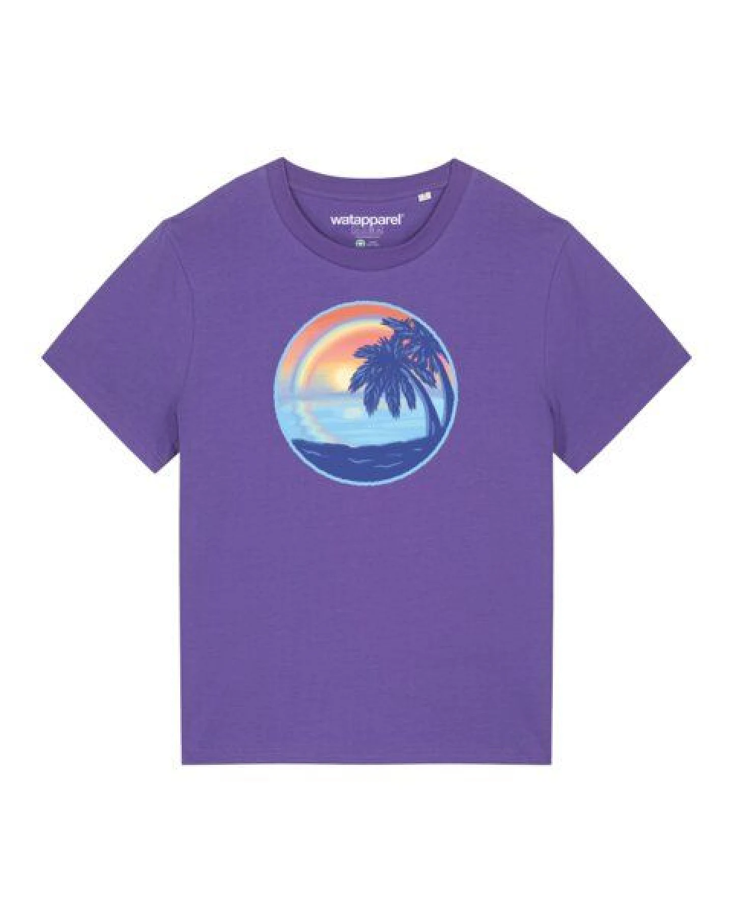watapparel T-Shirt Frauen Sunset Rainbow – Ansicht 2