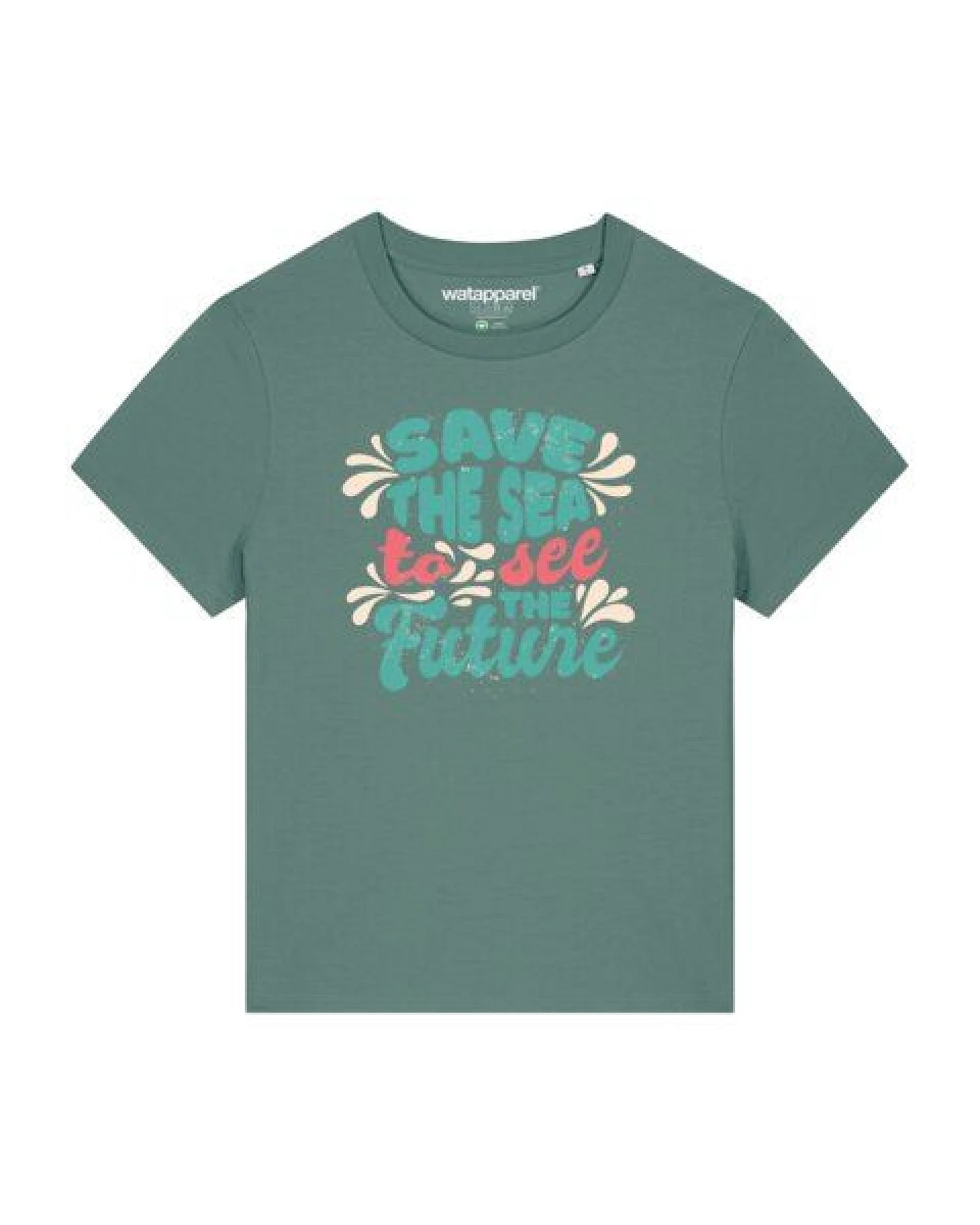 watapparel T-Shirt Frauen Save the sea – Ansicht 2