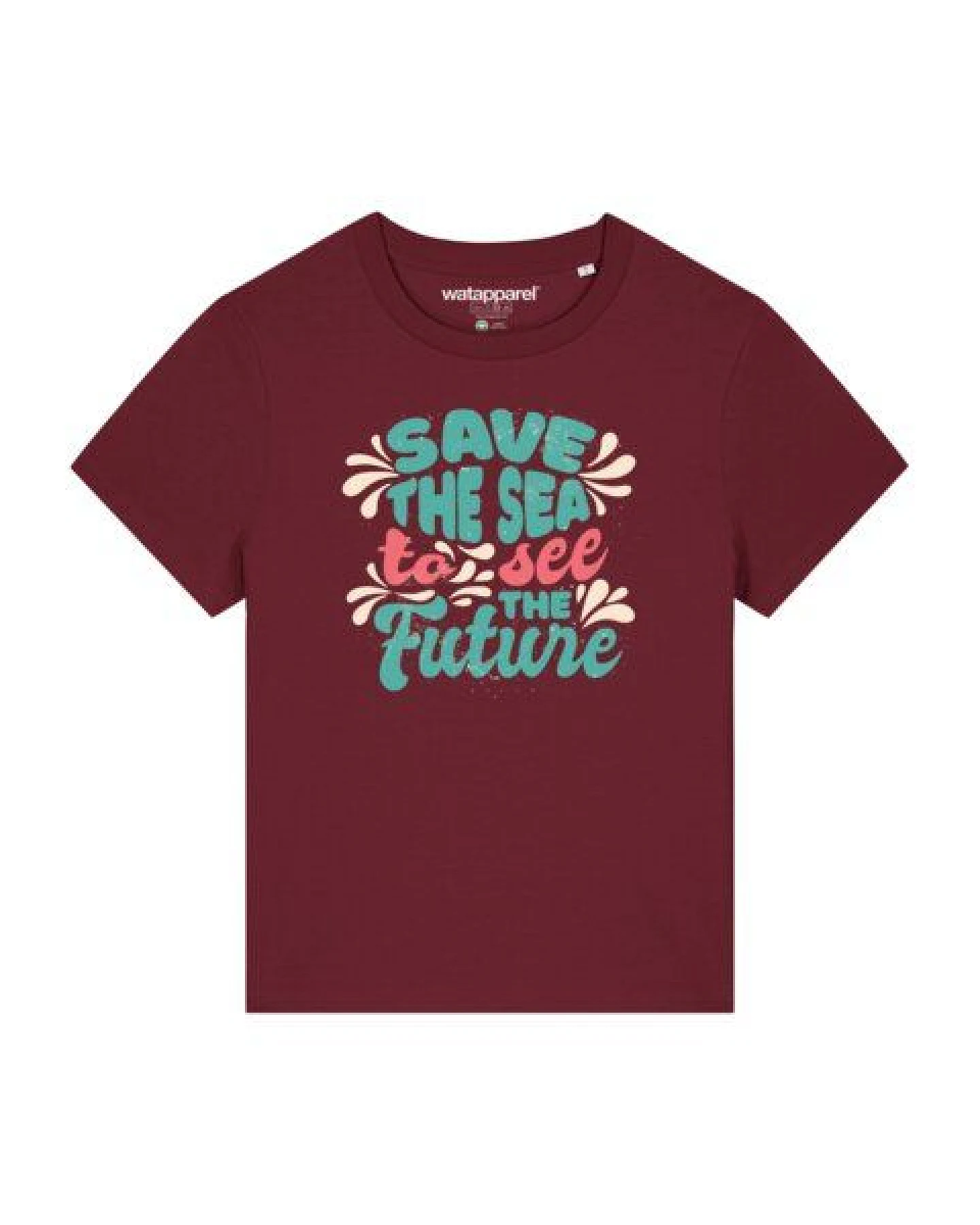 watapparel T-Shirt Frauen Save the sea – Ansicht 2