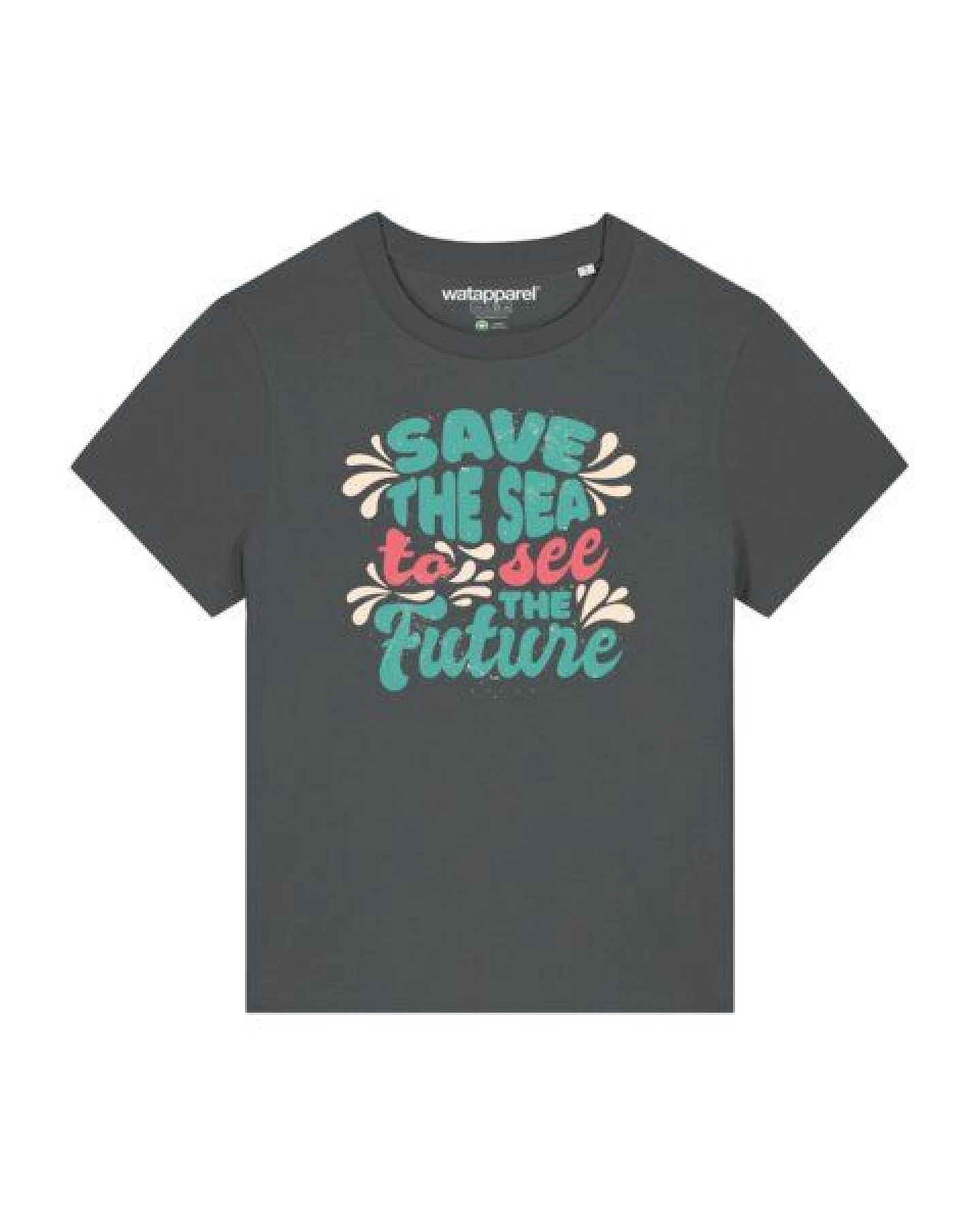 watapparel T-Shirt Frauen Save the sea – Ansicht 2
