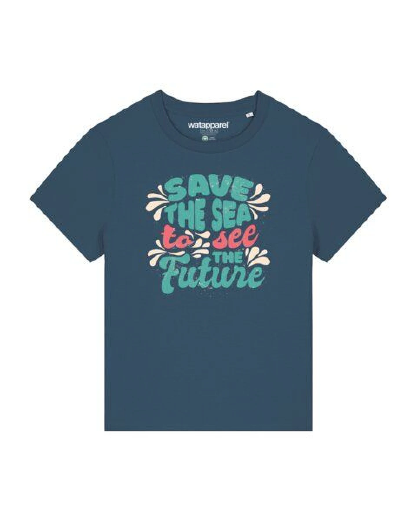 watapparel T-Shirt Frauen Save the sea – Ansicht 2