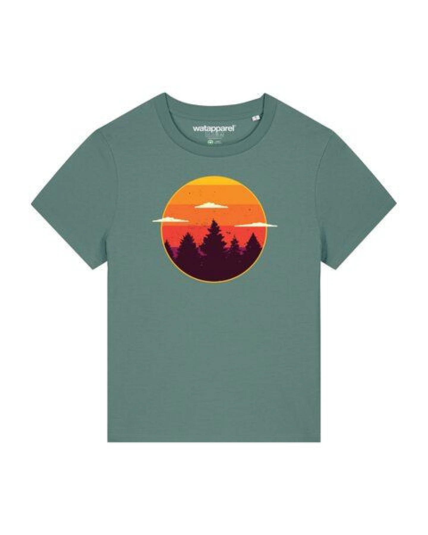 watapparel T-Shirt Frauen Sunset forest – Ansicht 2