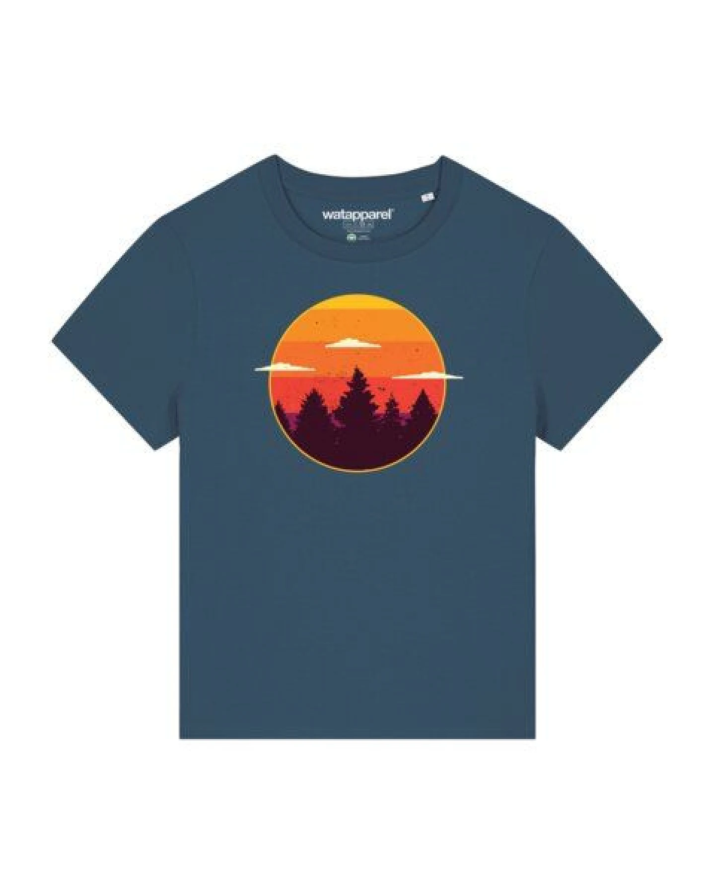 watapparel T-Shirt Frauen Sunset forest – Ansicht 2