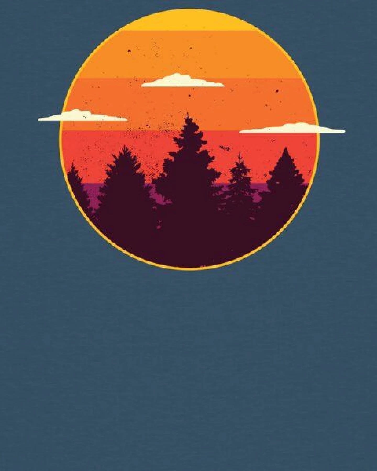 watapparel T-Shirt Frauen Sunset forest – Ansicht 3