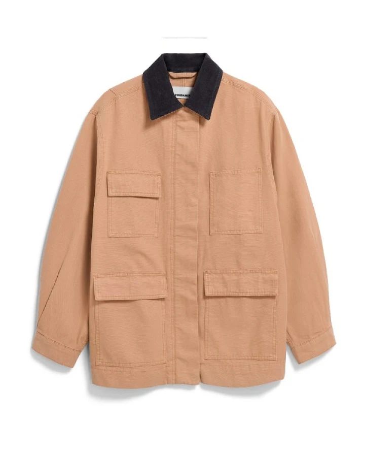 Produktseite: ARMEDANGELS - Women's Workwear Canvas Jacket - Freizeitjacke Gr XS beige