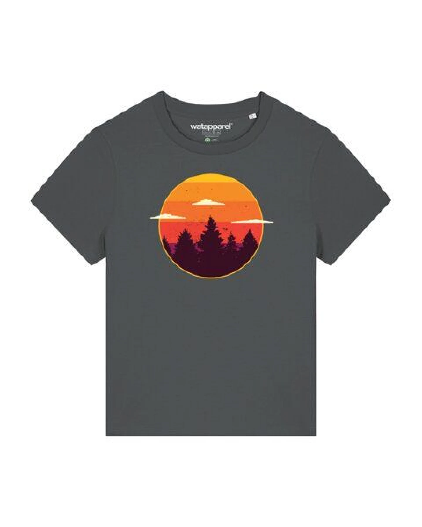 watapparel T-Shirt Frauen Sunset forest – Ansicht 2