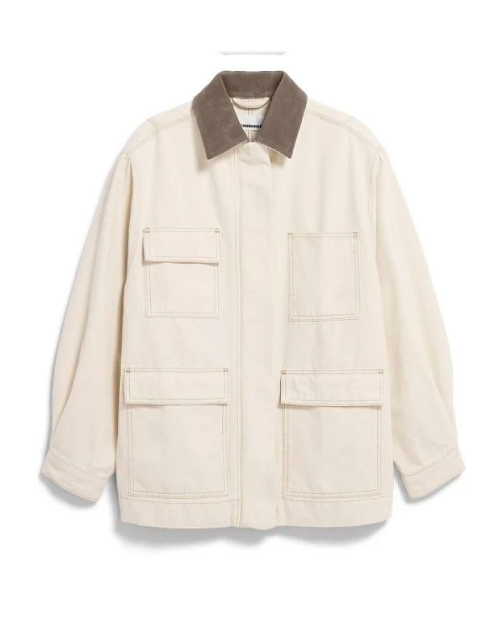ARMEDANGELS - Women's Workwear Canvas Jacket - Freizeitjacke Gr XS weiß/beige