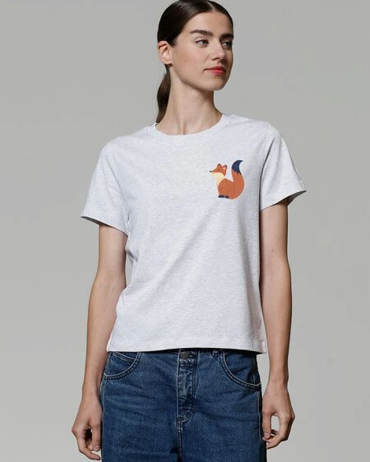 watapparel T-Shirt Frauen Cute Fox