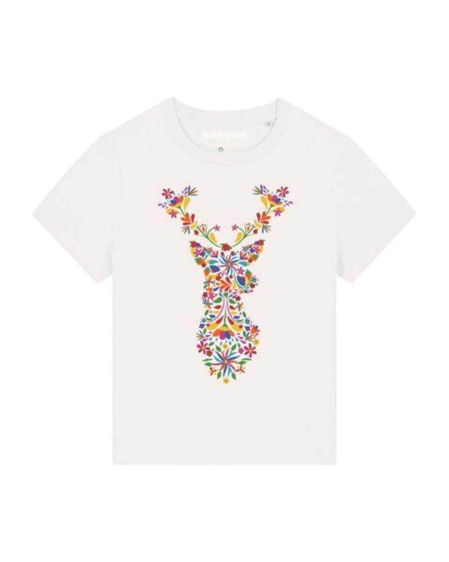 watapparel T-Shirt Frauen Floral Deer – Ansicht 2