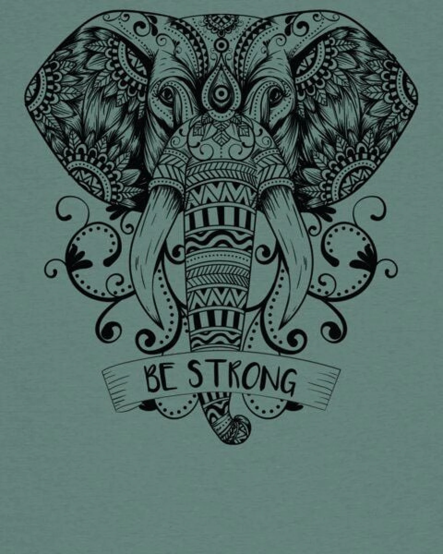 watapparel T-Shirt Frauen Mandala Elephant – Ansicht 3