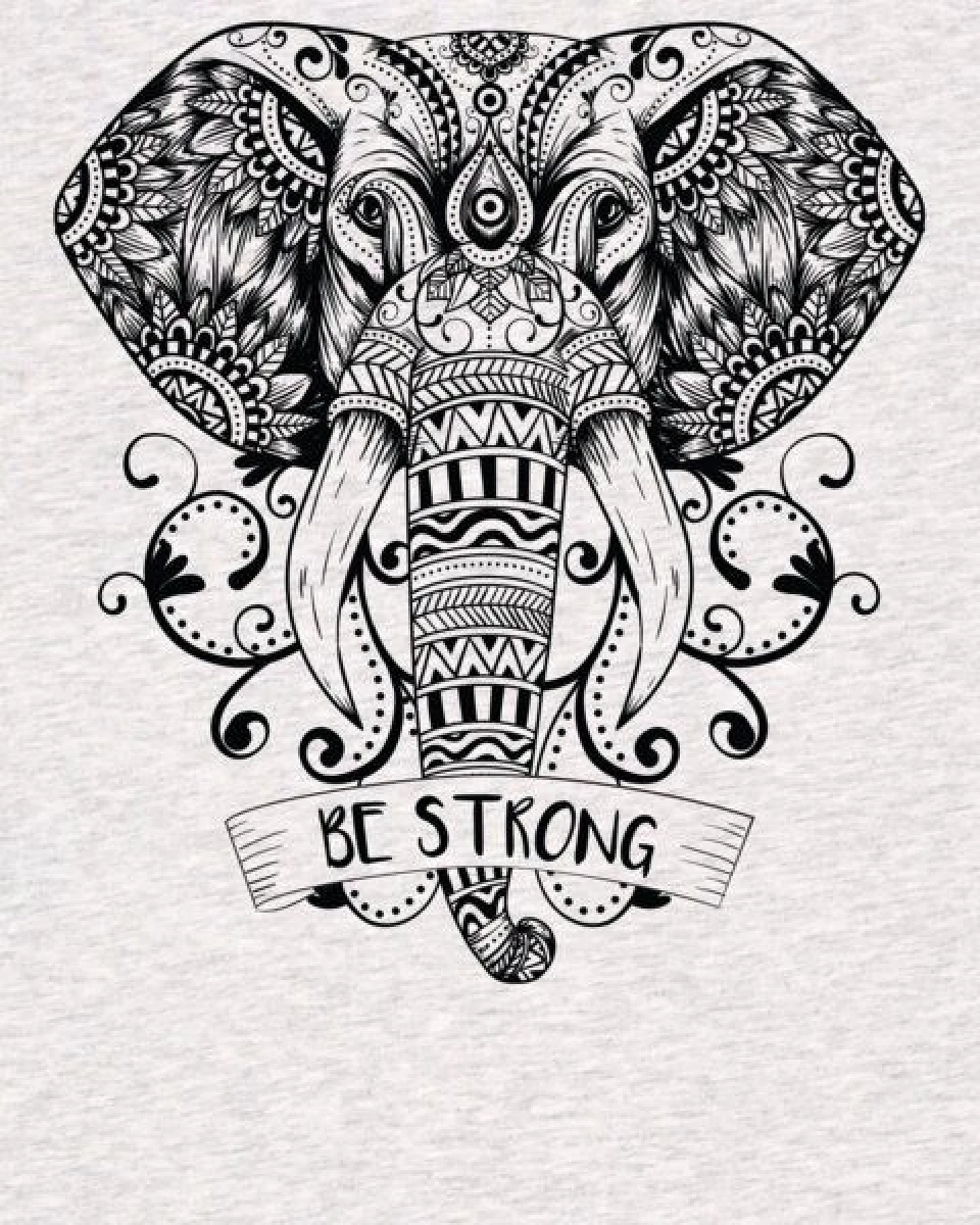watapparel T-Shirt Frauen Mandala Elephant – Ansicht 3