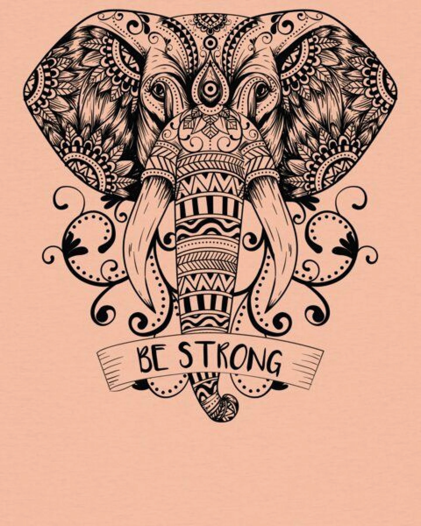 watapparel T-Shirt Frauen Mandala Elephant – Ansicht 3