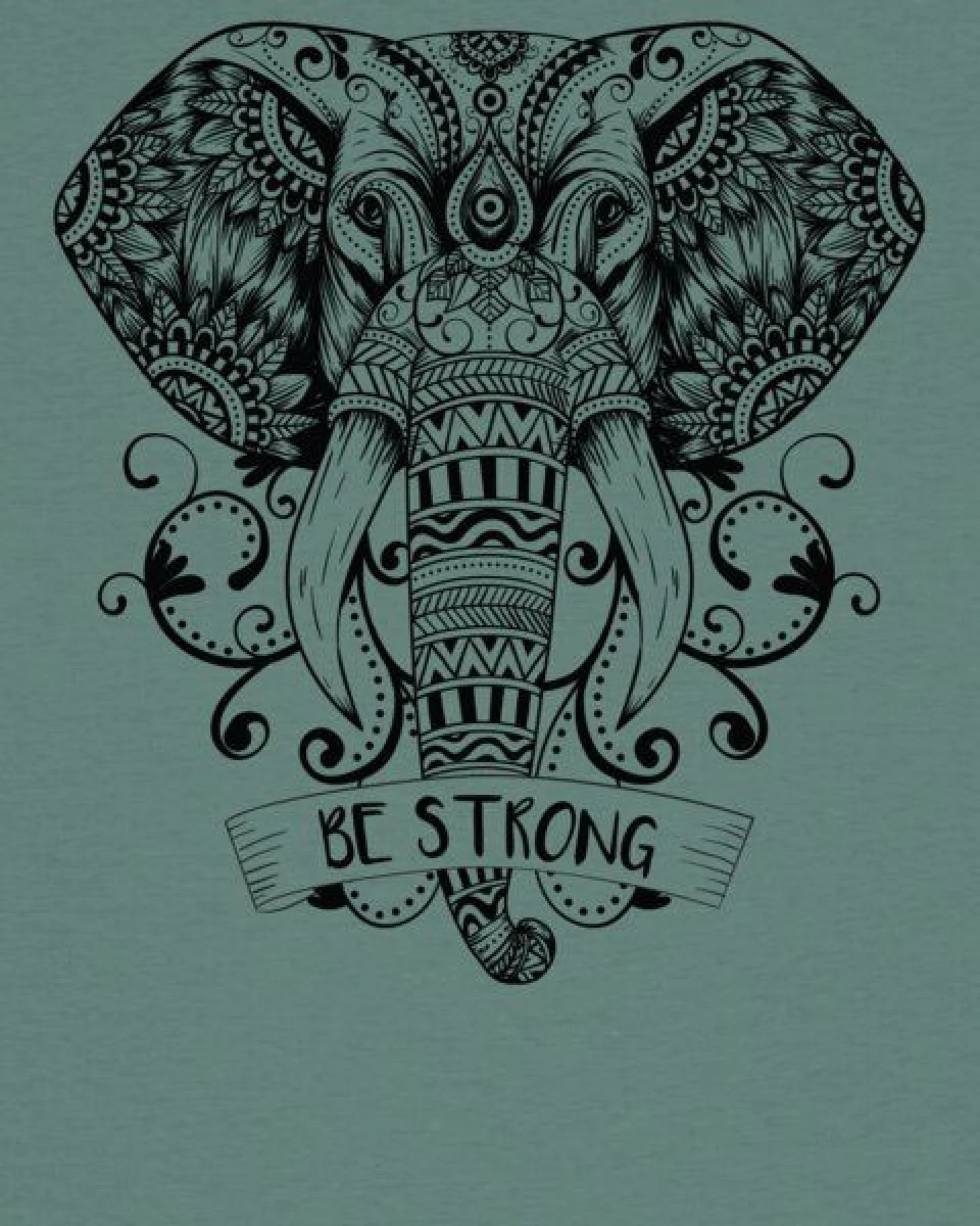 watapparel T-Shirt Frauen Mandala Elephant – Ansicht 3