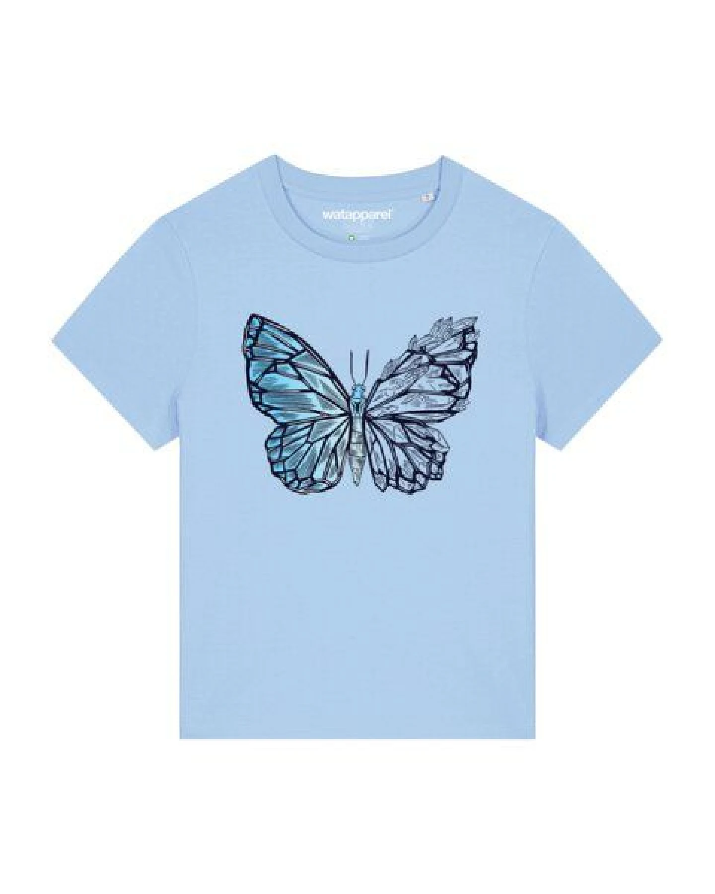 watapparel T-Shirt Frauen Crystal Butterfly – Ansicht 2