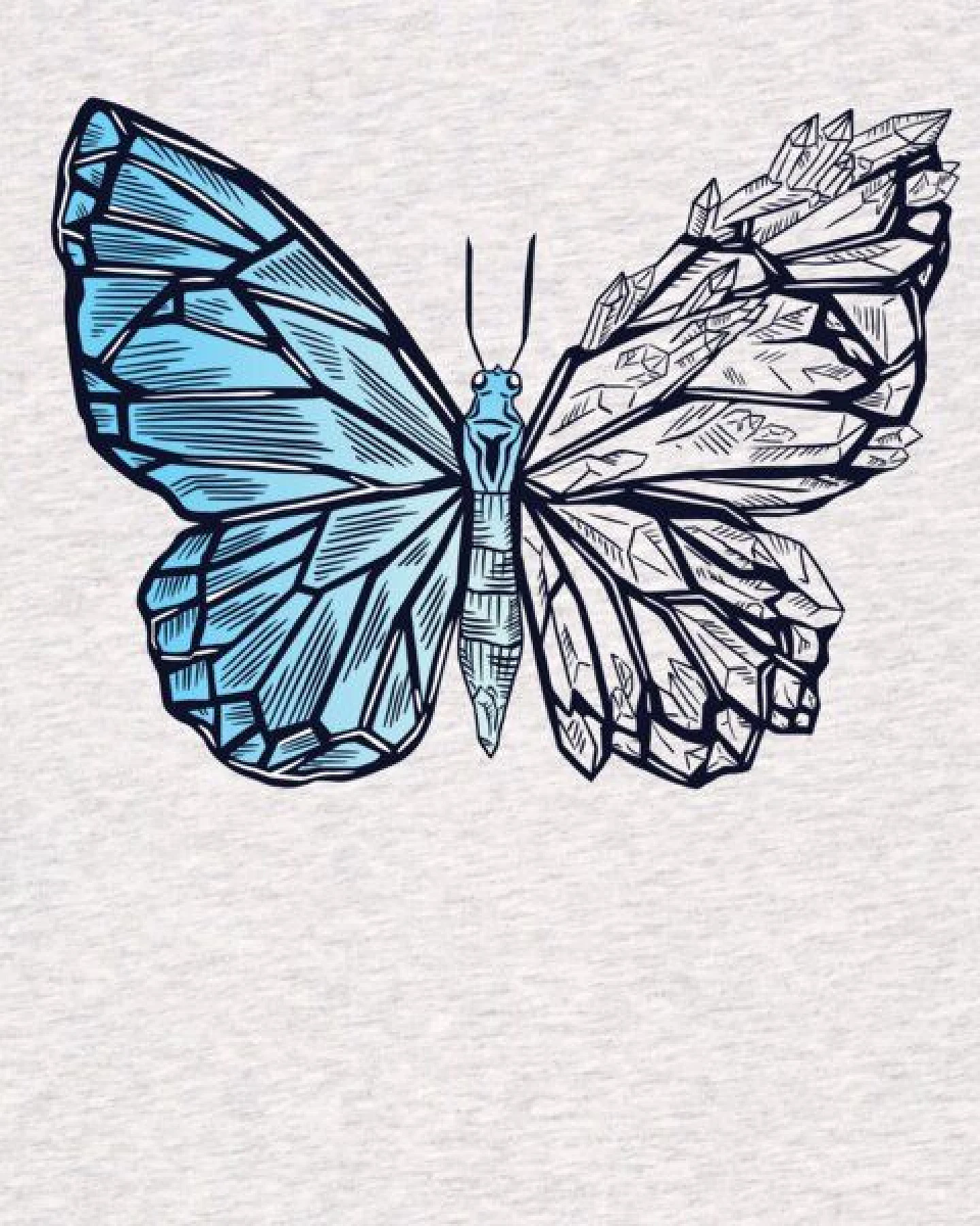 watapparel T-Shirt Frauen Crystal Butterfly – Ansicht 3