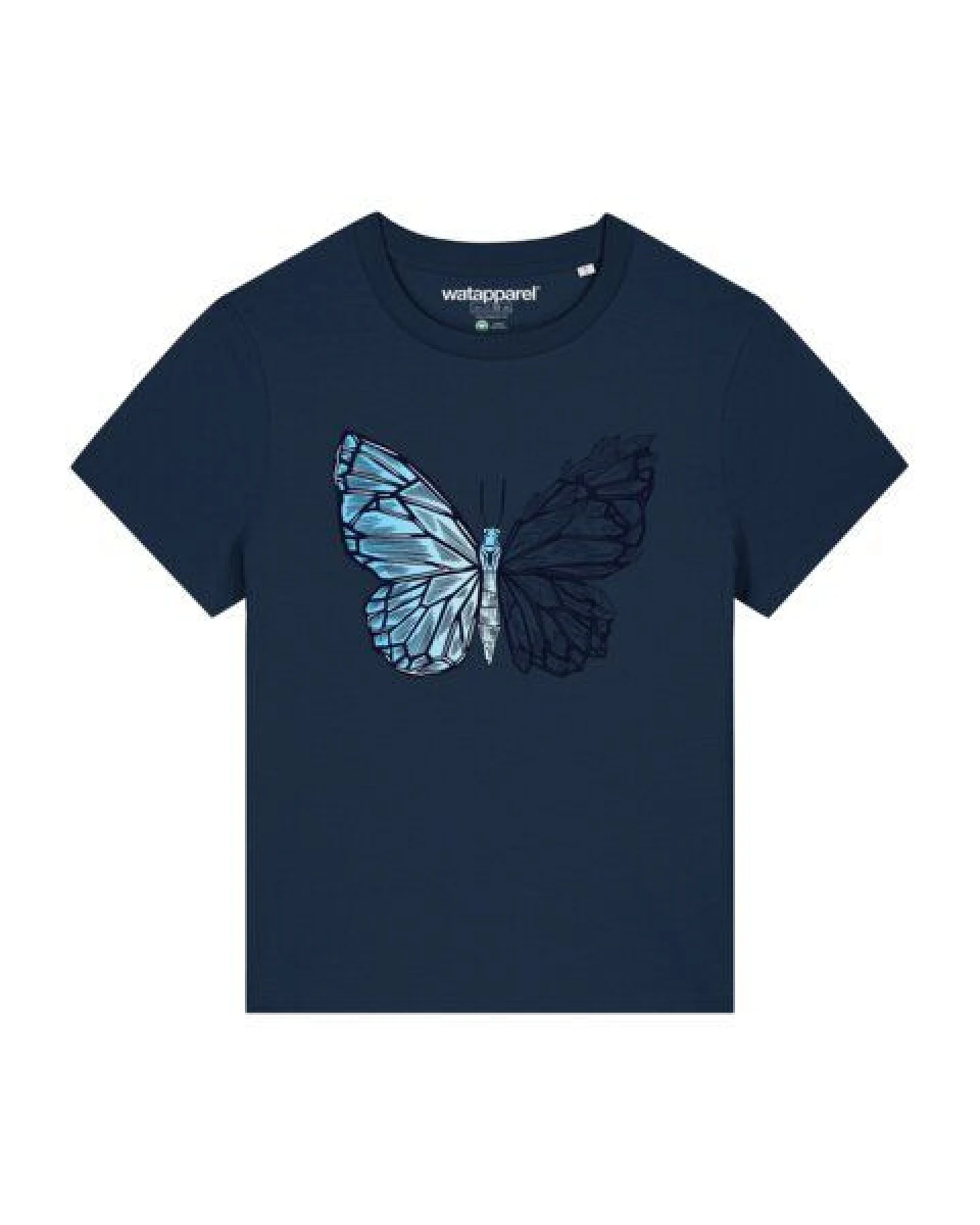 watapparel T-Shirt Frauen Crystal Butterfly – Ansicht 2