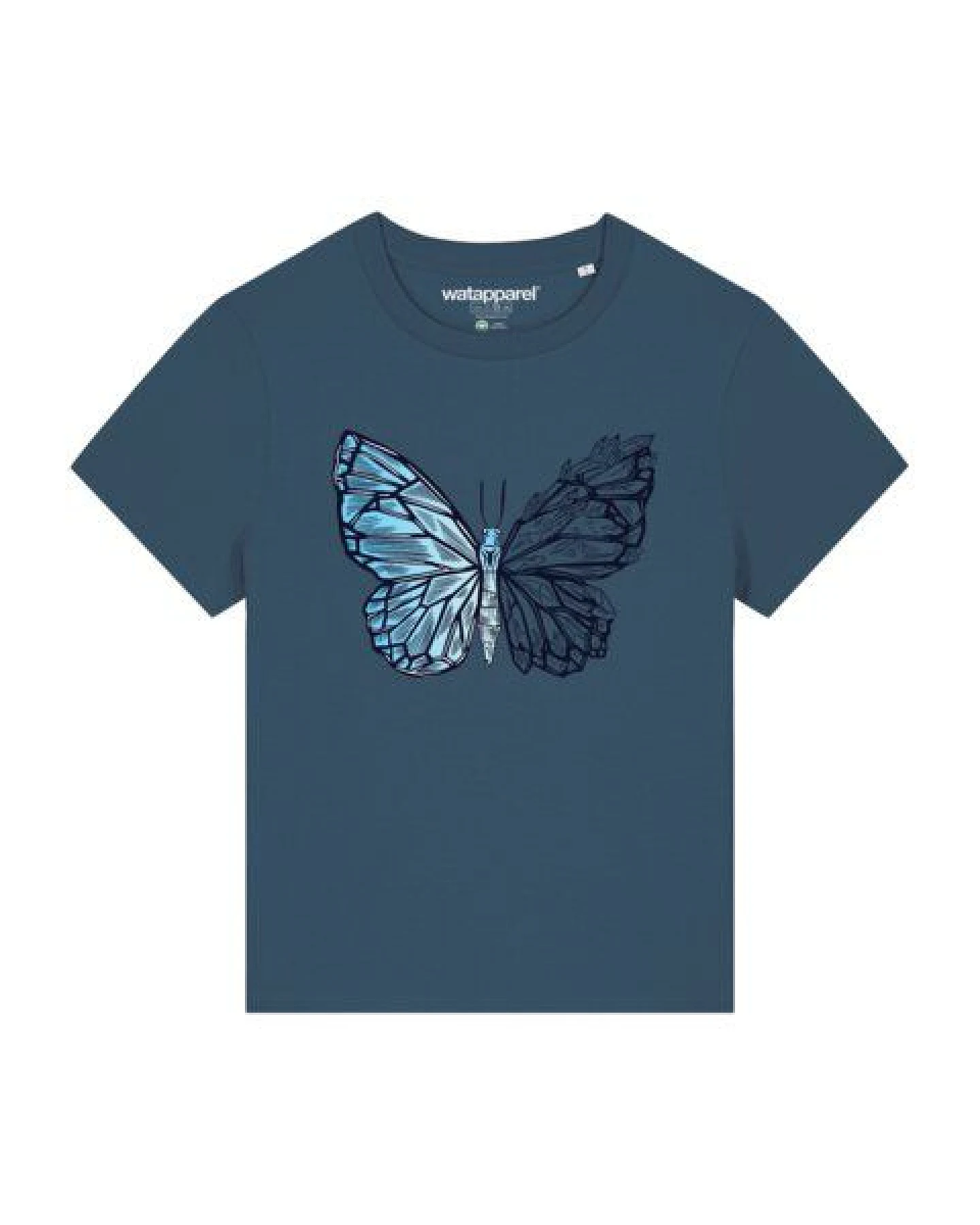watapparel T-Shirt Frauen Crystal Butterfly – Ansicht 2