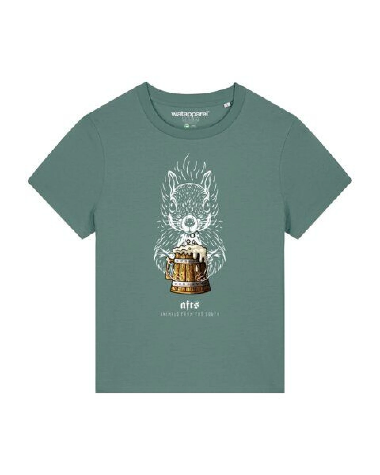 watapparel T-Shirt Frauen [#afts] Eichhörnchen – Ansicht 2