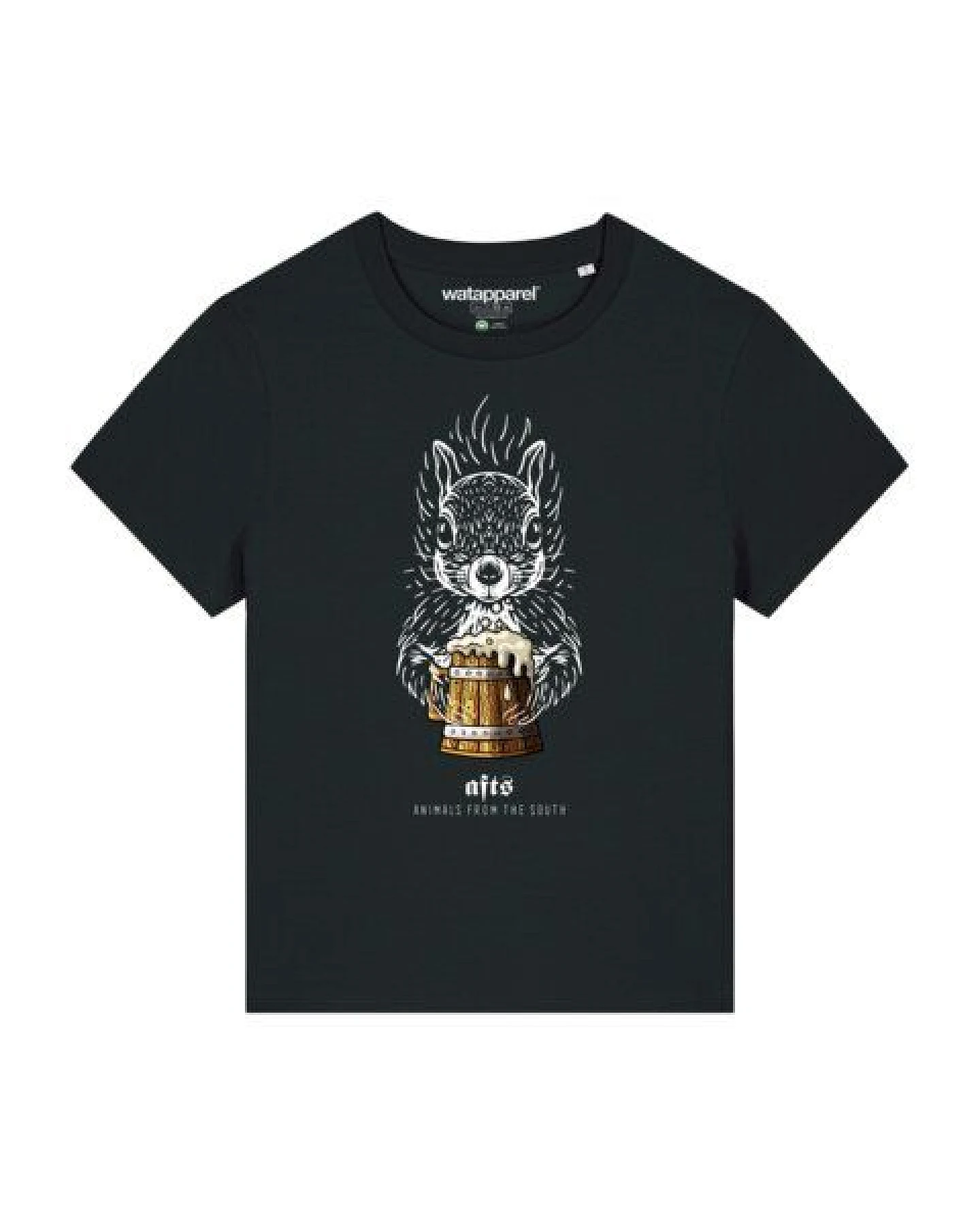 watapparel T-Shirt Frauen [#afts] Eichhörnchen – Ansicht 2