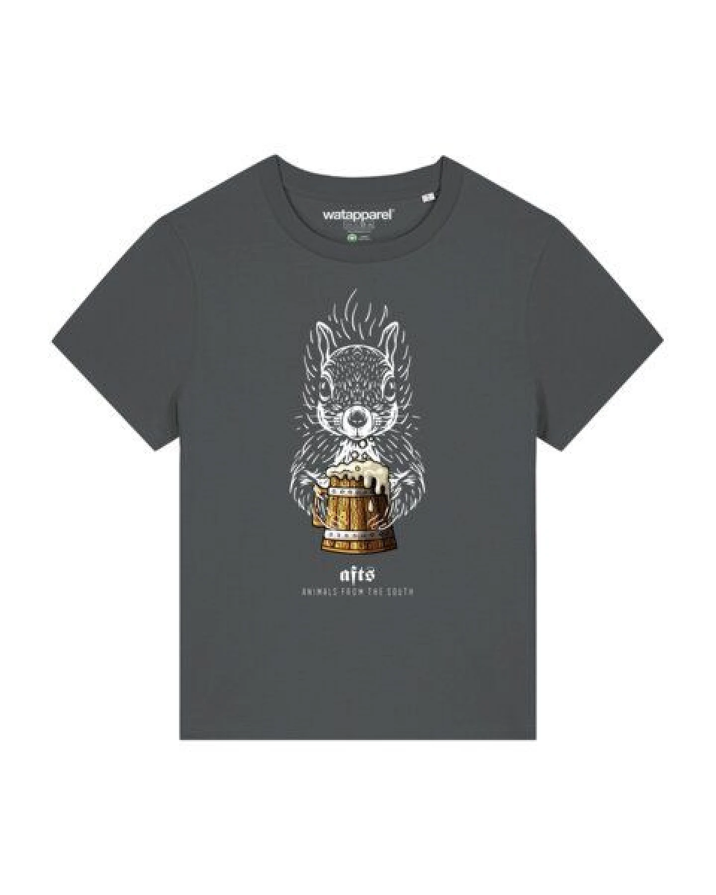 watapparel T-Shirt Frauen [#afts] Eichhörnchen – Ansicht 2