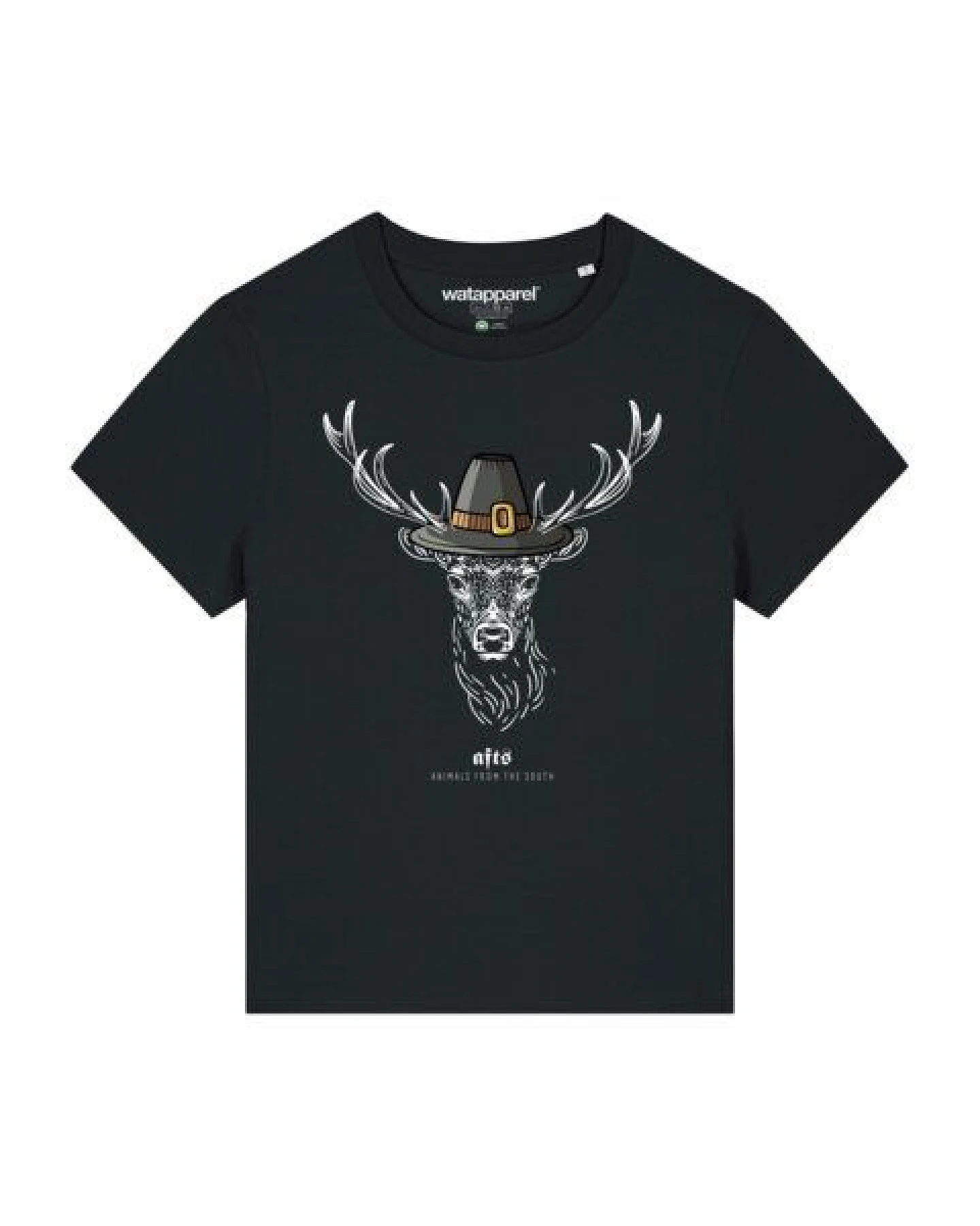 watapparel T-Shirt Frauen [#afts] Hirsch – Ansicht 2