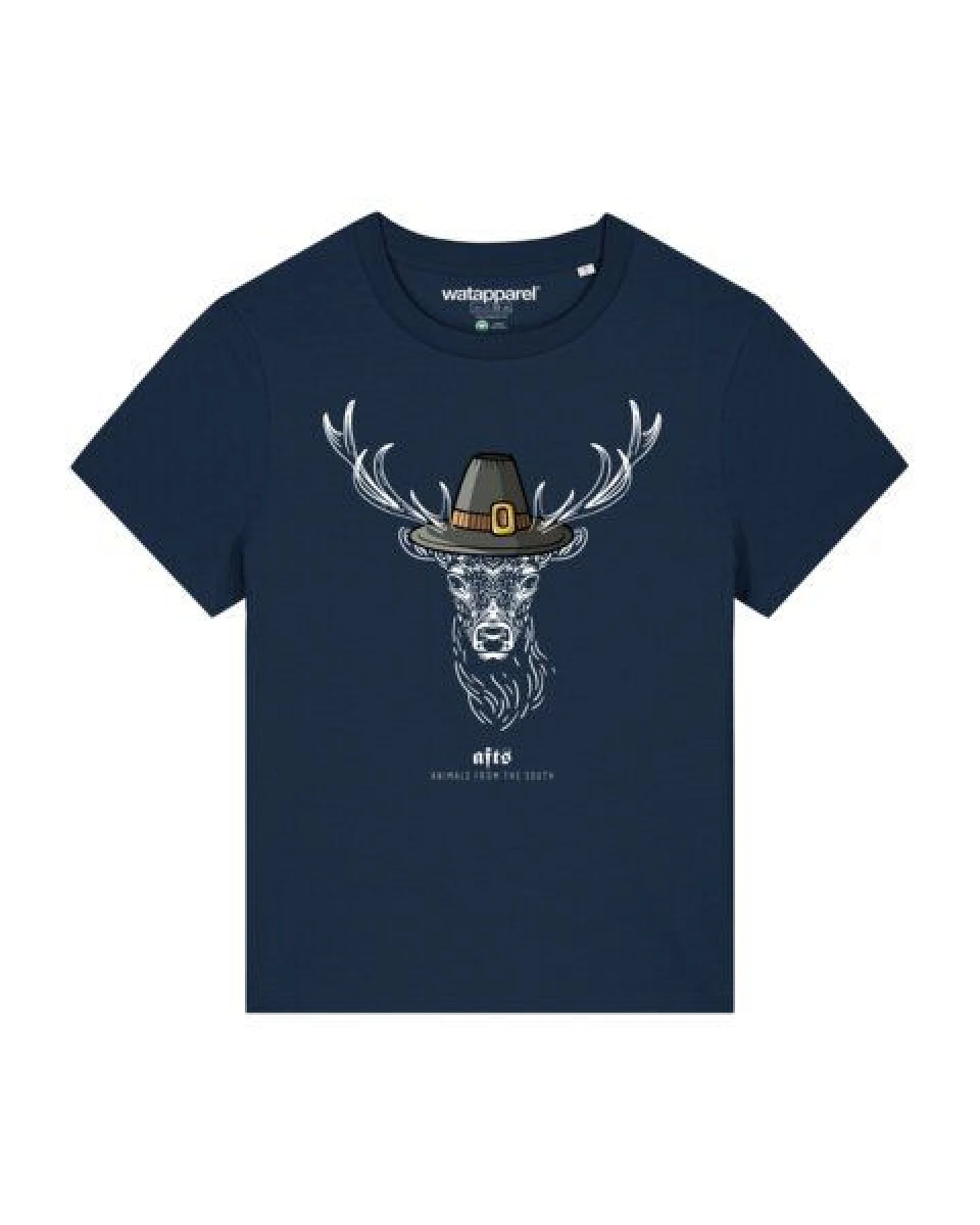 watapparel T-Shirt Frauen [#afts] Hirsch – Ansicht 2
