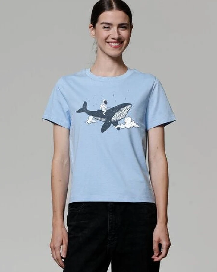 watapparel T-Shirt Frauen Spacewhale