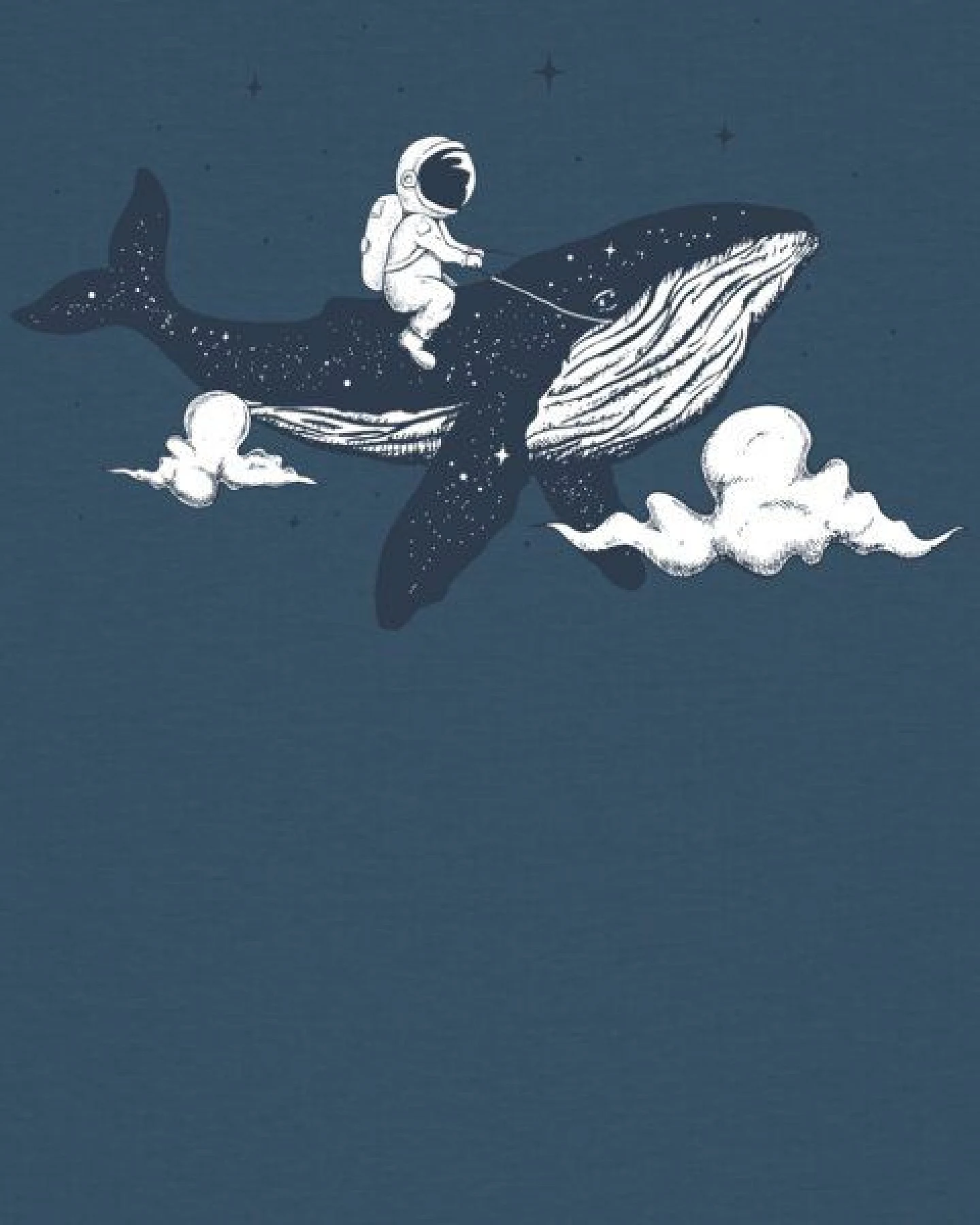 watapparel T-Shirt Frauen Spacewhale – Ansicht 3