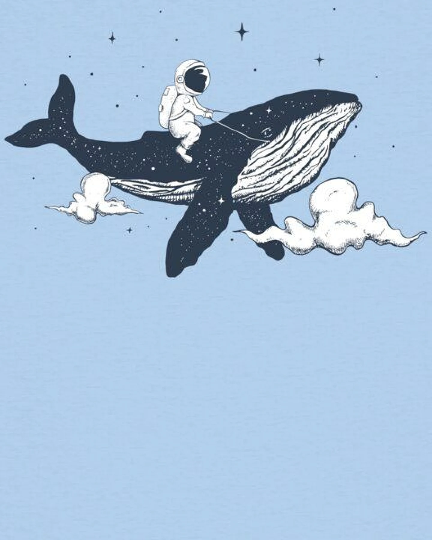 watapparel T-Shirt Frauen Spacewhale – Ansicht 3