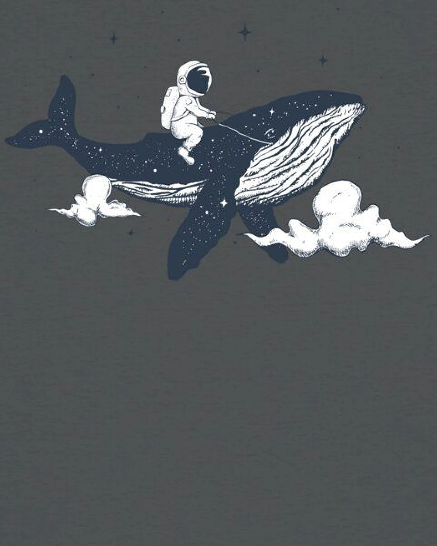watapparel T-Shirt Frauen Spacewhale – Ansicht 3