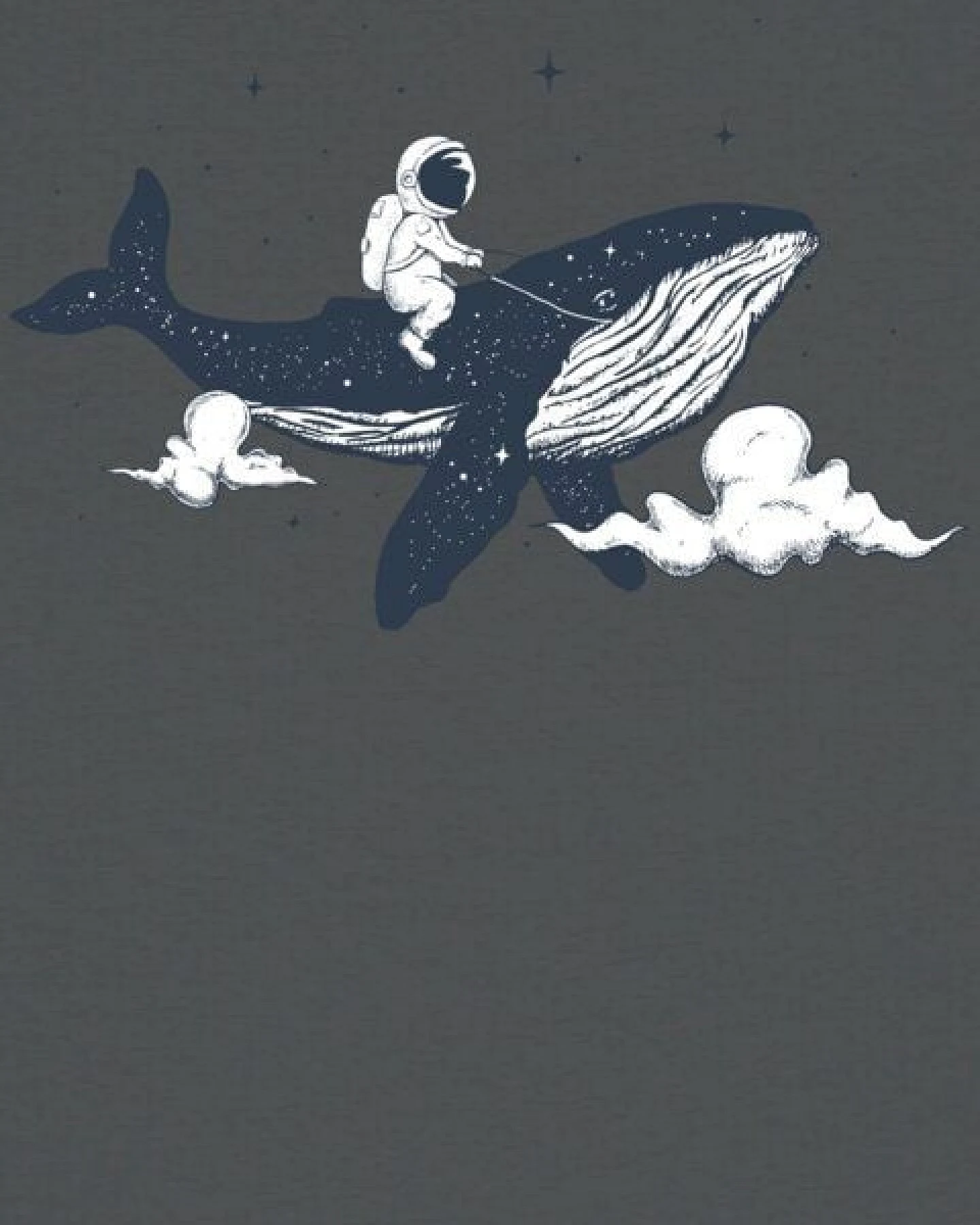 watapparel T-Shirt Frauen Spacewhale – Ansicht 3