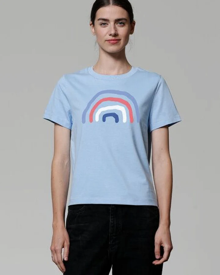 watapparel T-Shirt Frauen Regenbogen