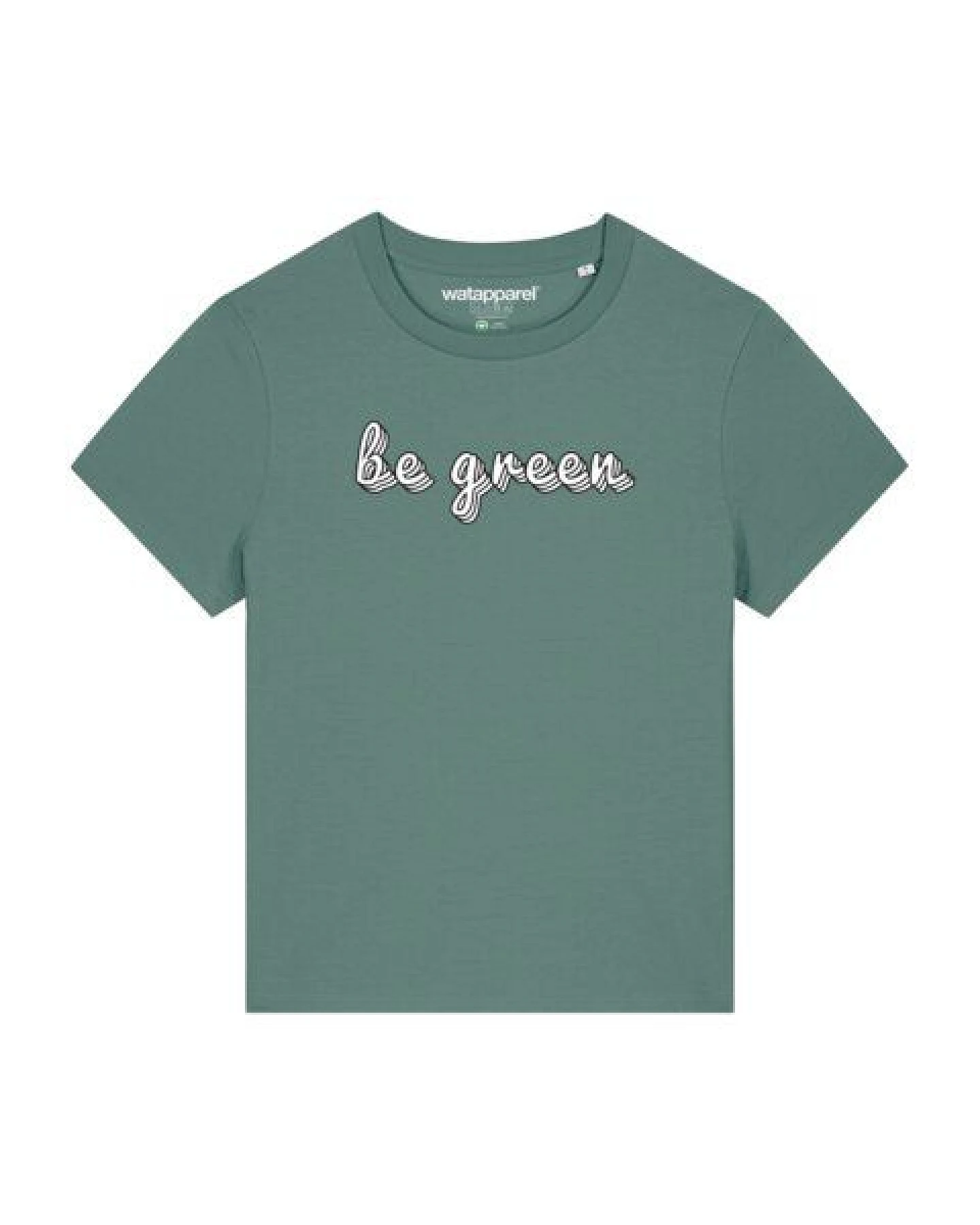 watapparel T-Shirt Frauen be green – Ansicht 2