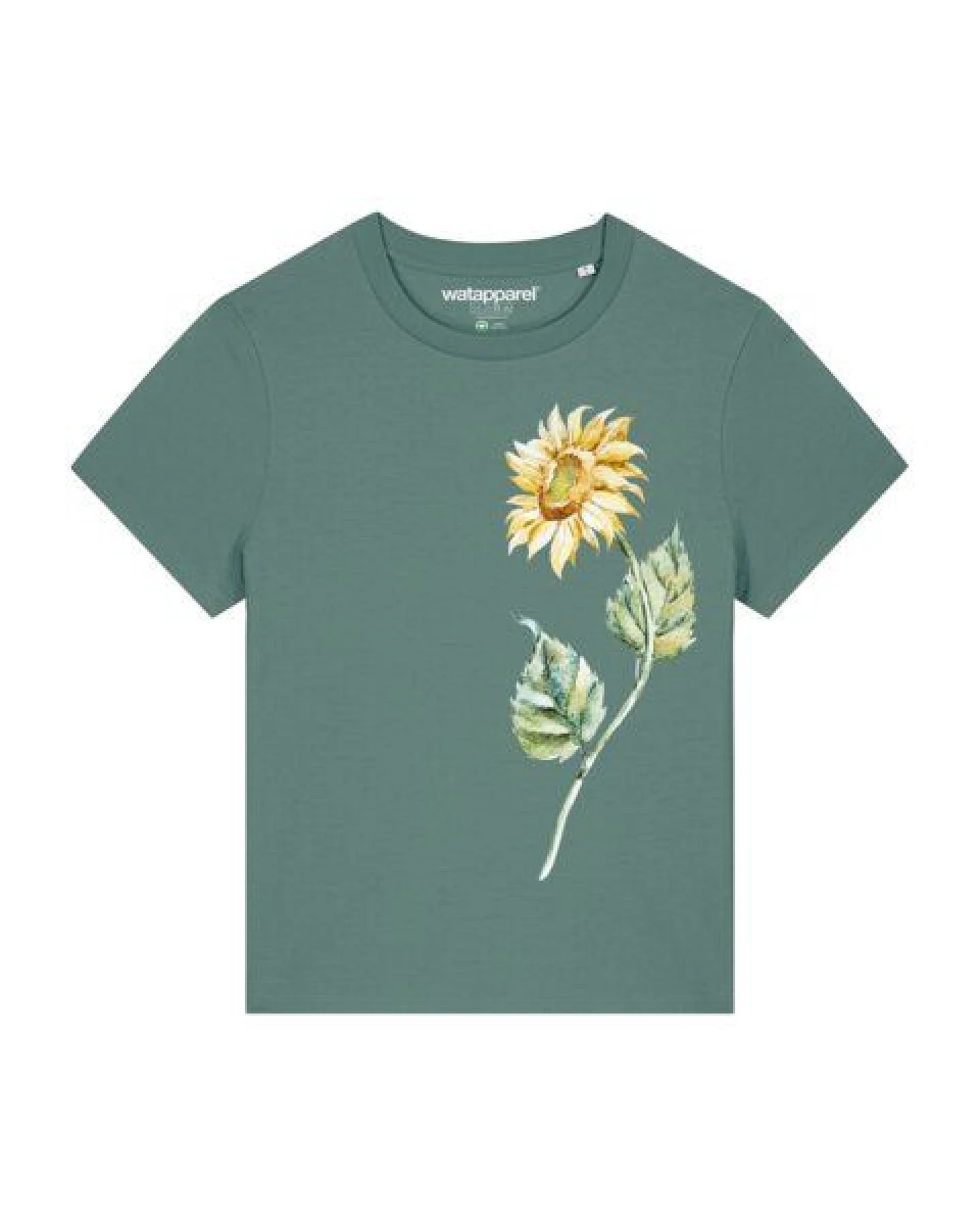 watapparel T-Shirt Frauen Sonnenblume – Ansicht 2
