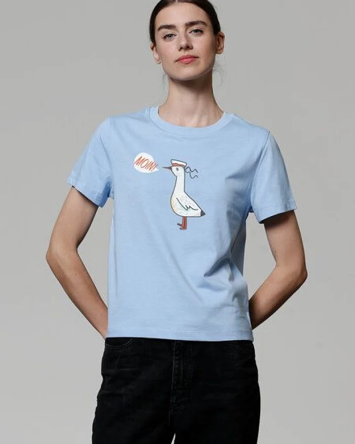 watapparel T-Shirt Frauen Moin Seagull