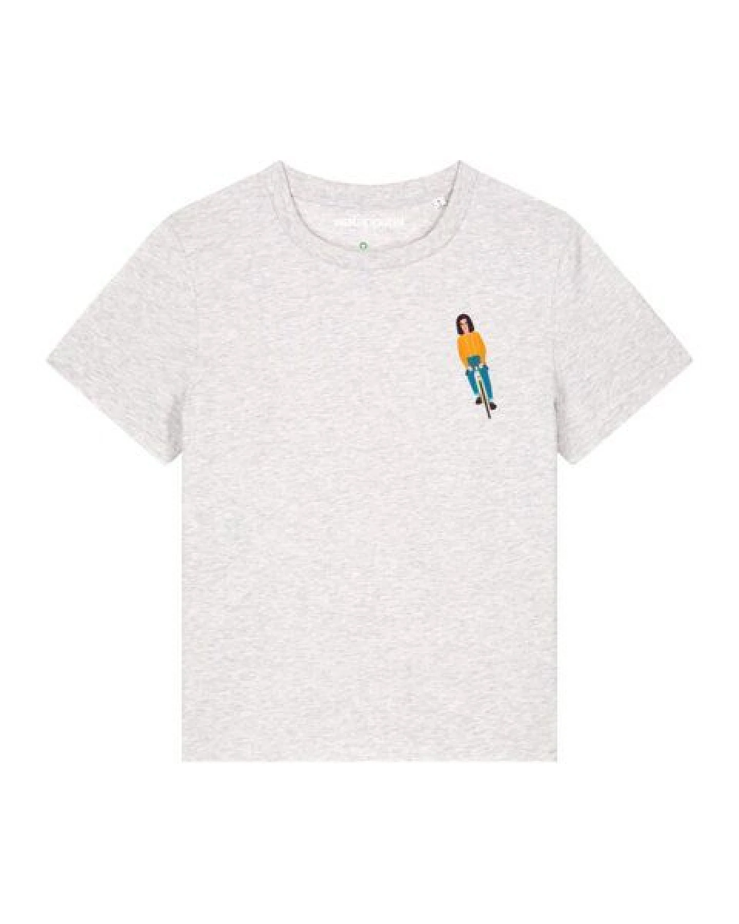 watapparel T-Shirt Frauen Mädchen Auf Fahrrad – Ansicht 2