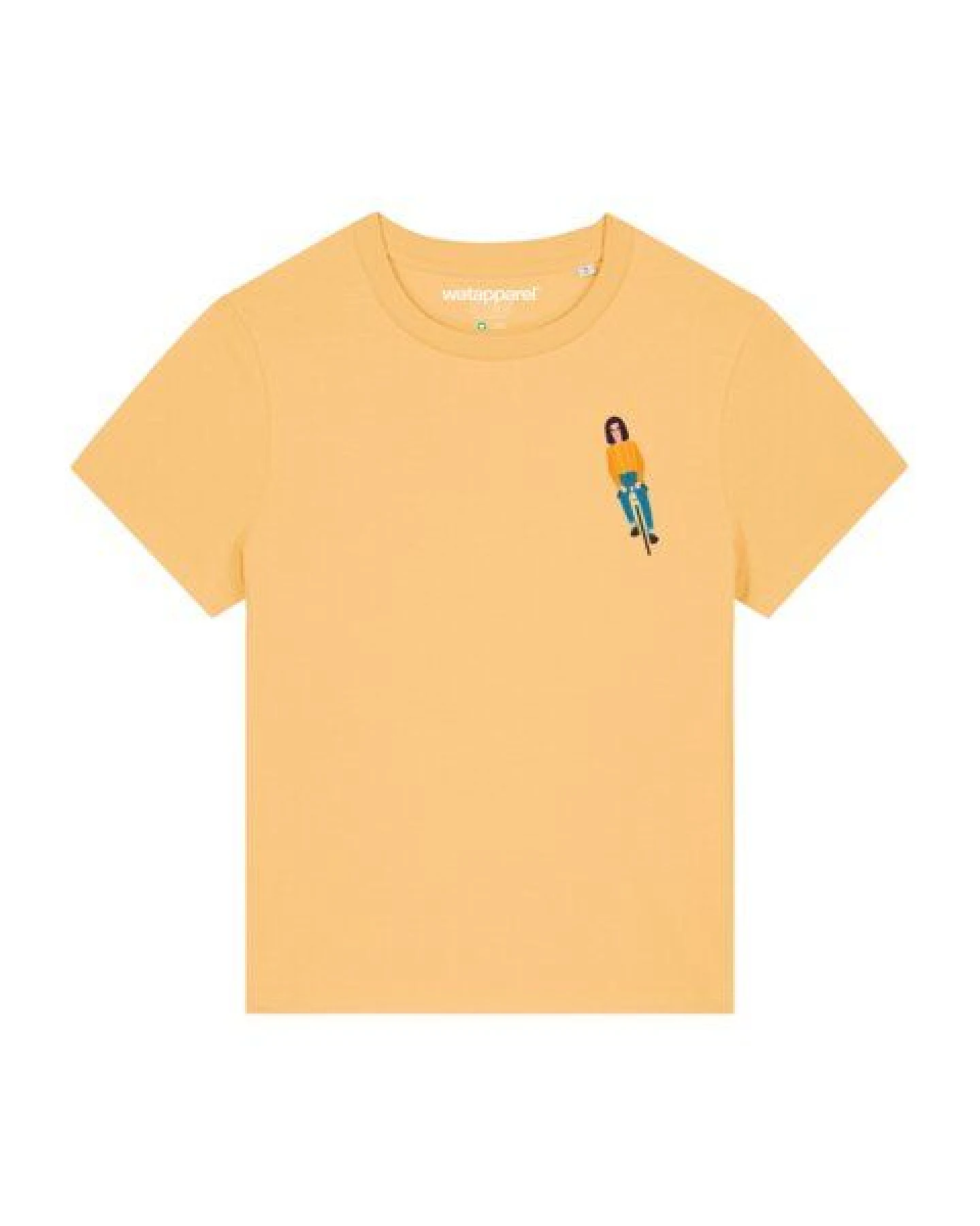 watapparel T-Shirt Frauen Mädchen Auf Fahrrad – Ansicht 2