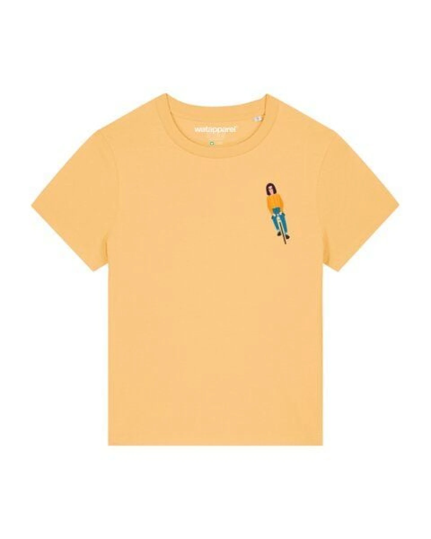 watapparel T-Shirt Frauen Mädchen Auf Fahrrad – Ansicht 2