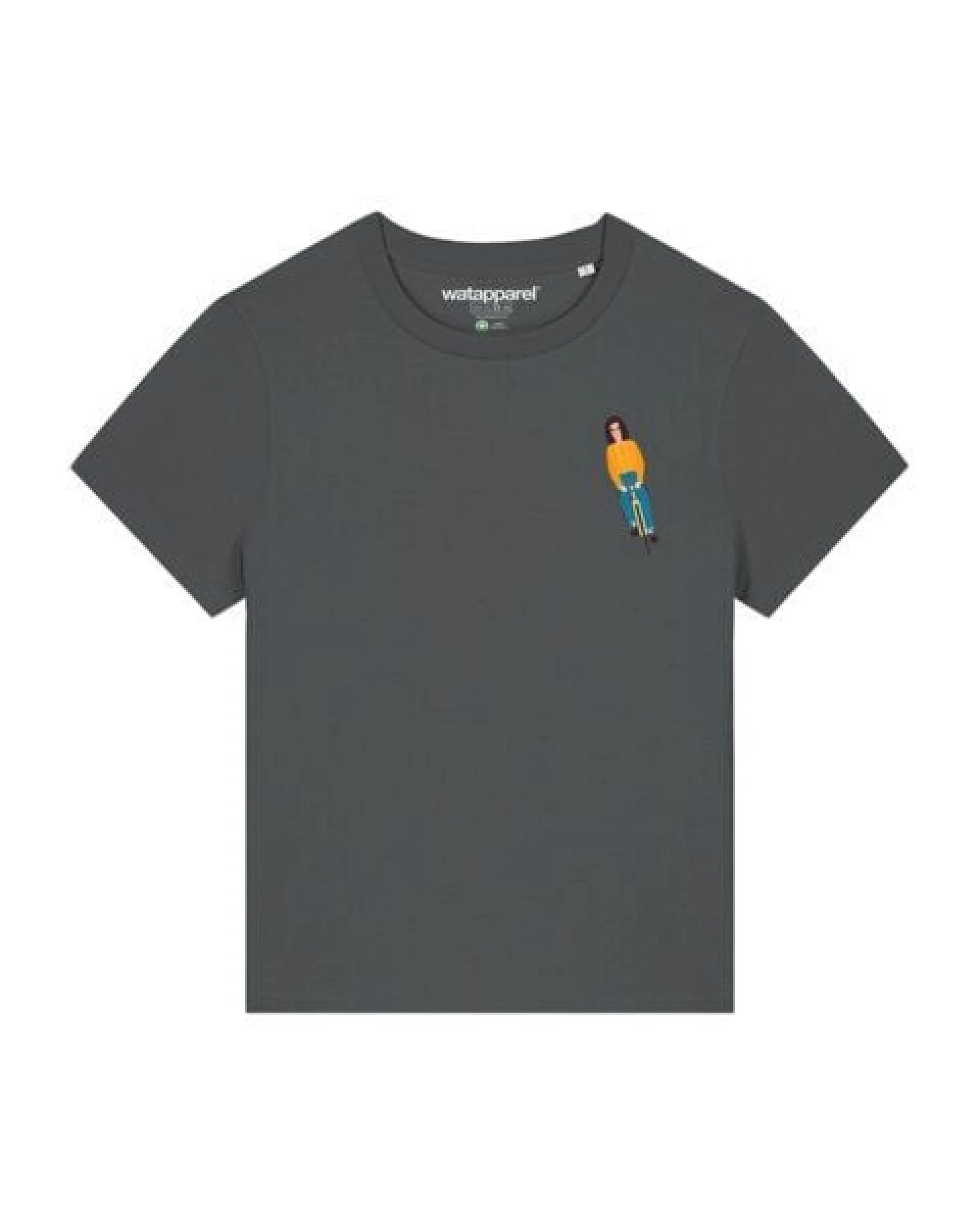 watapparel T-Shirt Frauen Mädchen Auf Fahrrad – Ansicht 2