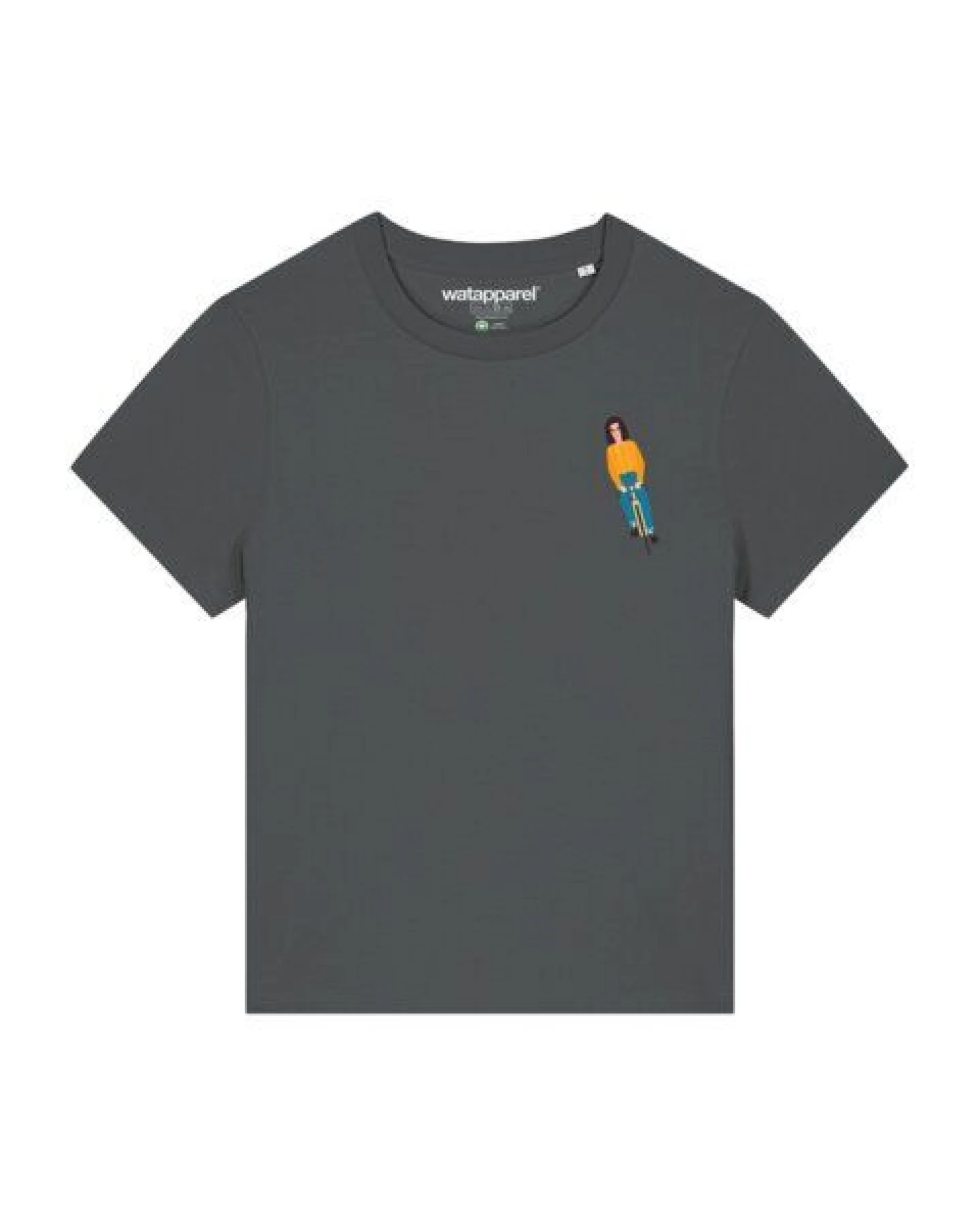 watapparel T-Shirt Frauen Mädchen Auf Fahrrad – Ansicht 2