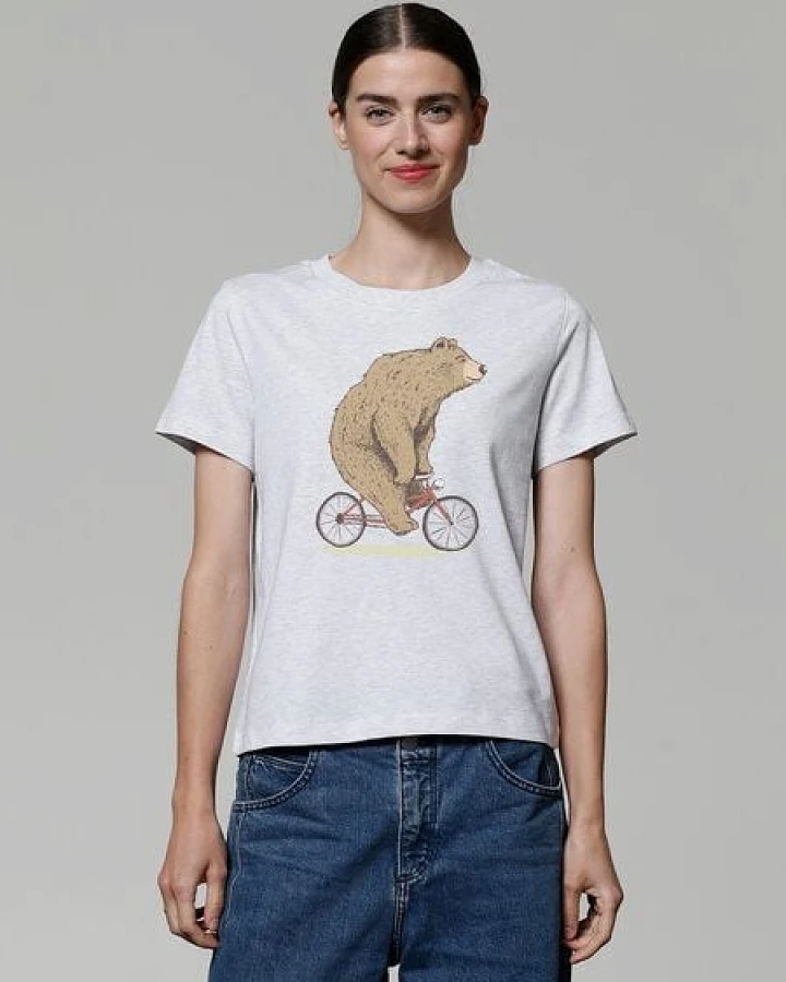 watapparel T-Shirt Frauen Fahrradbär