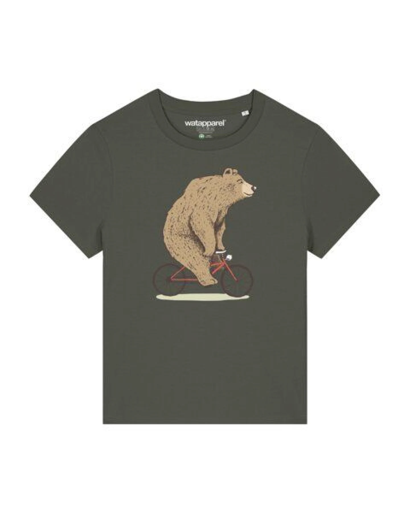 watapparel T-Shirt Frauen Fahrradbär – Ansicht 2