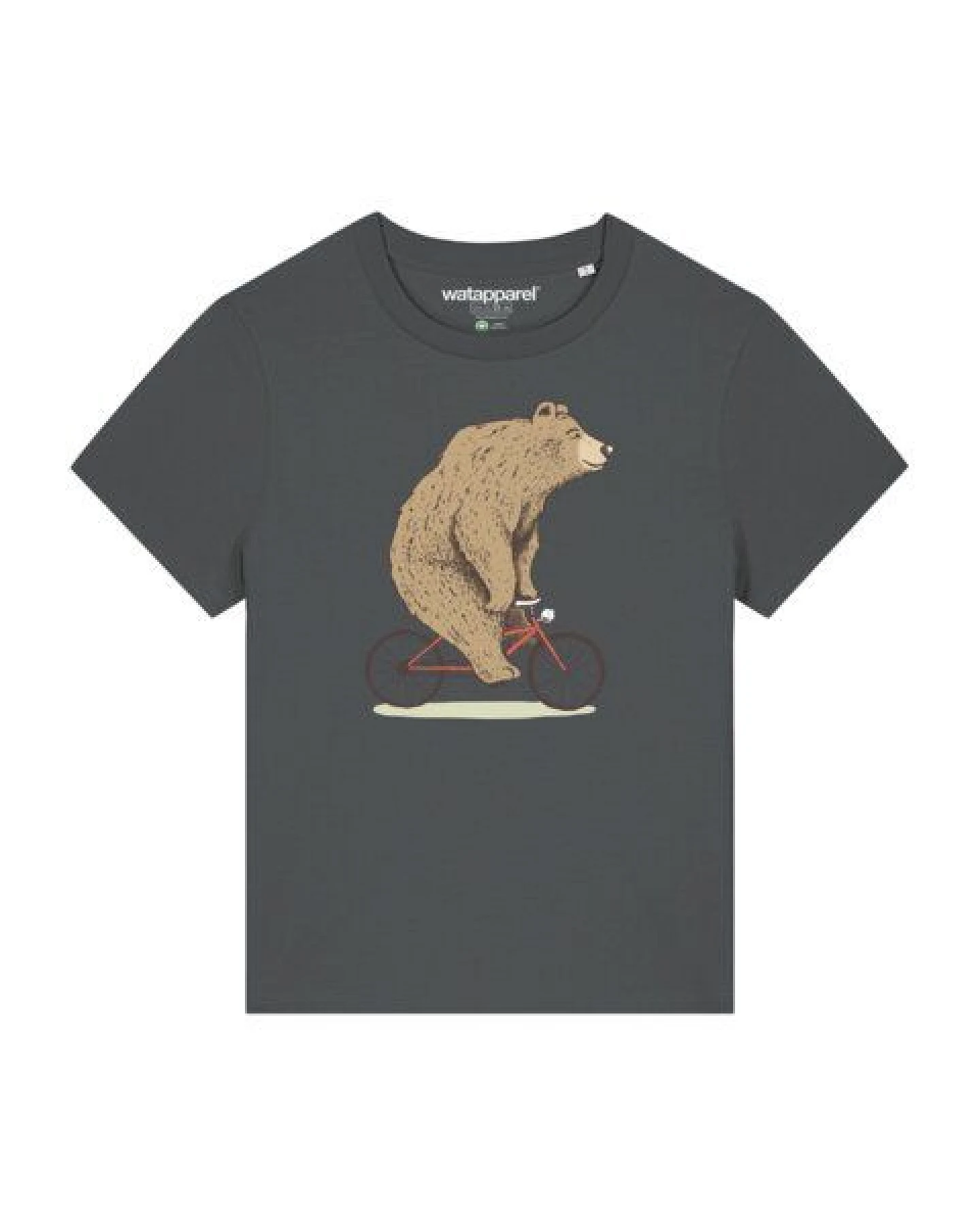 watapparel T-Shirt Frauen Fahrradbär – Ansicht 2