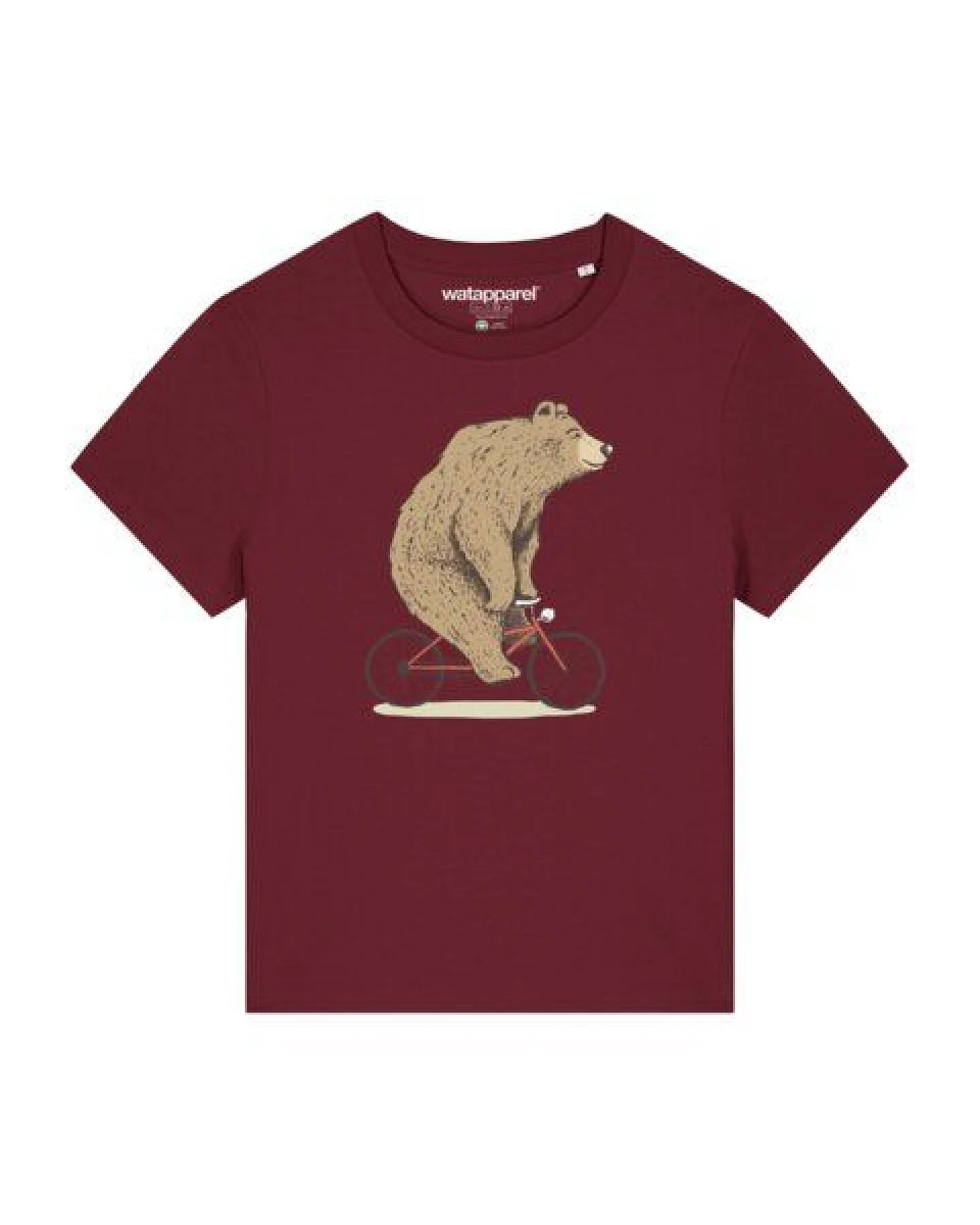 watapparel T-Shirt Frauen Fahrradbär – Ansicht 2